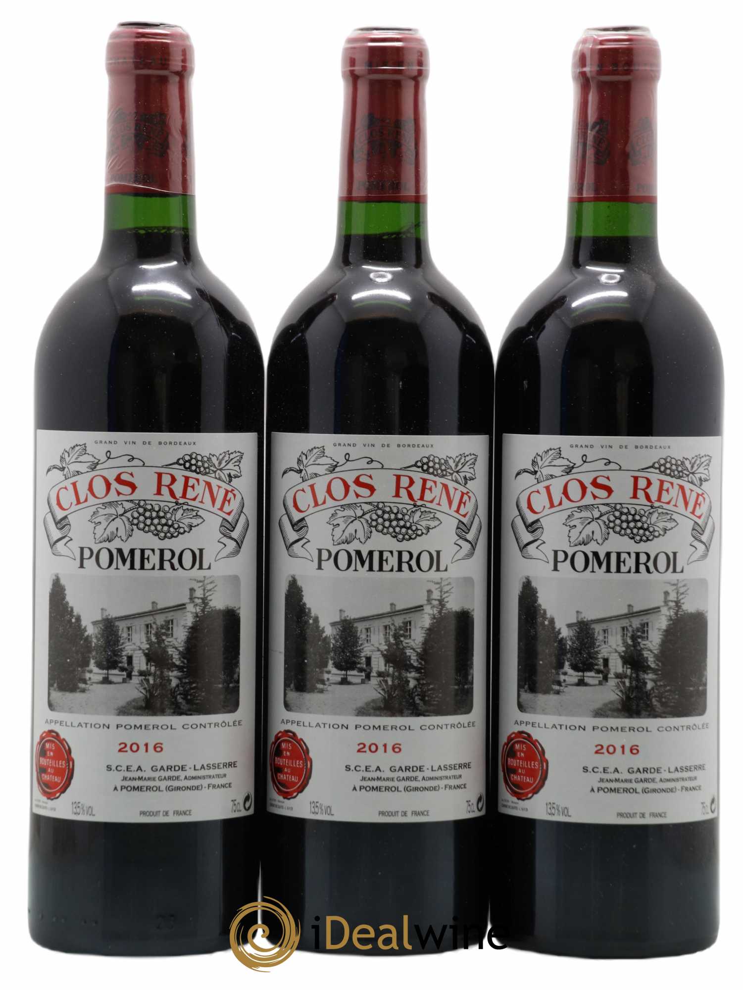 Clos René 2016 - Lot of 12 bottles - 3