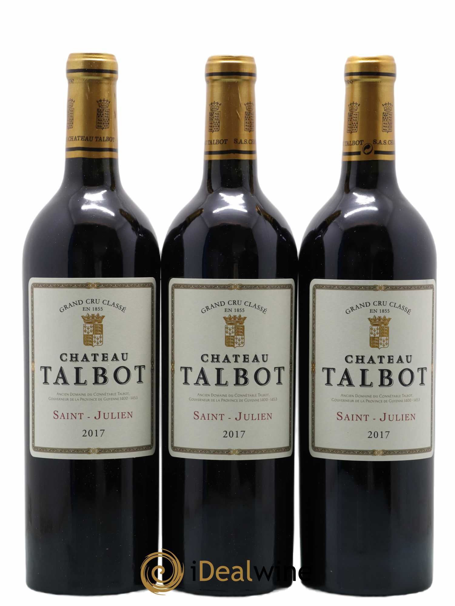 Château Talbot 4ème Grand Cru Classé 2017 - Lot de 12 bouteilles - 4