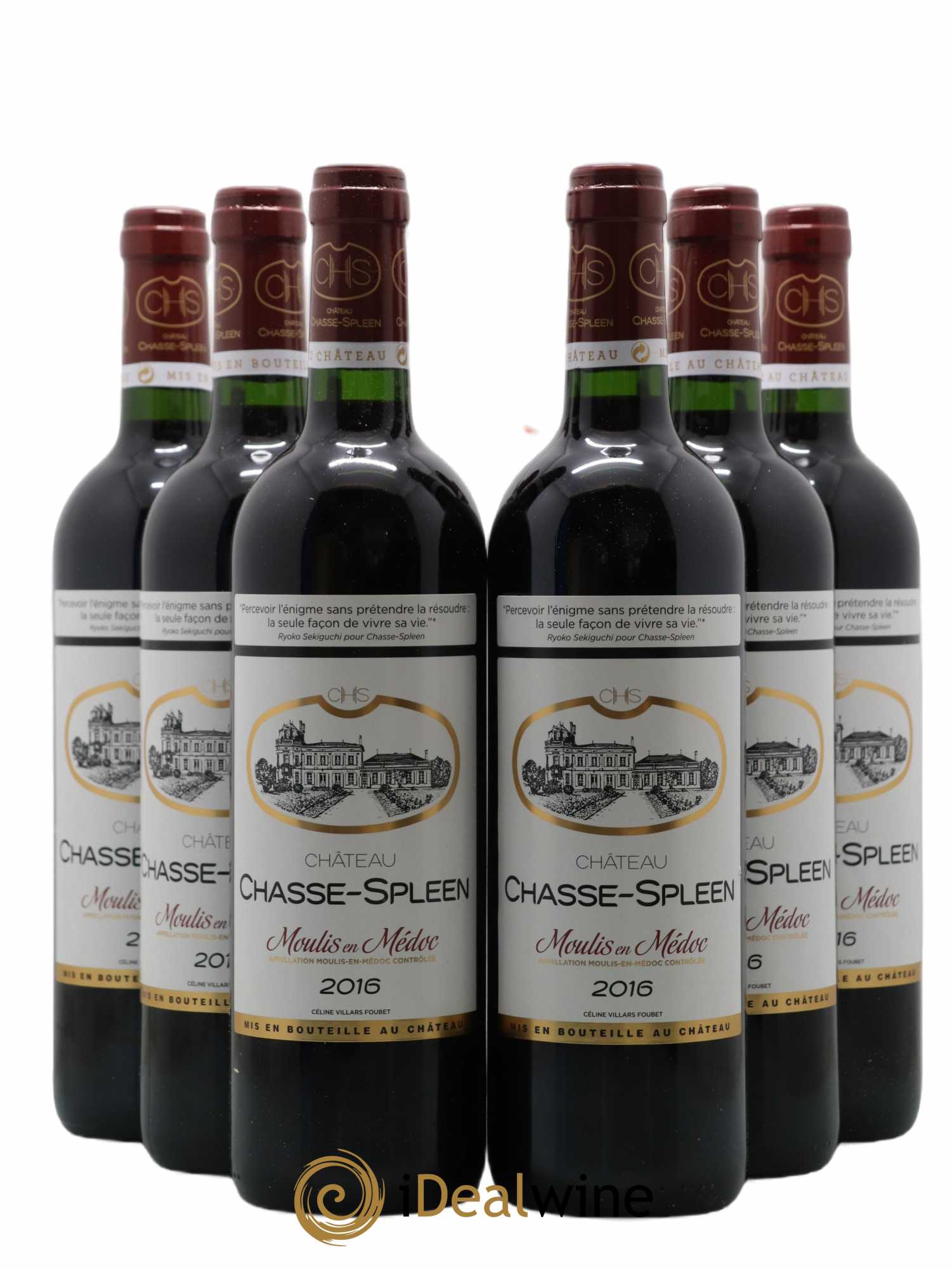 Château Chasse Spleen 2016 - Lot de 6 bouteilles - 0