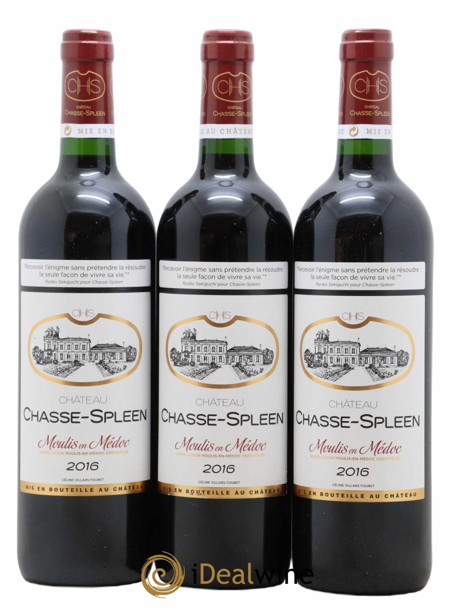 Château Chasse Spleen 2016 - Lot de 12 bouteilles - 2