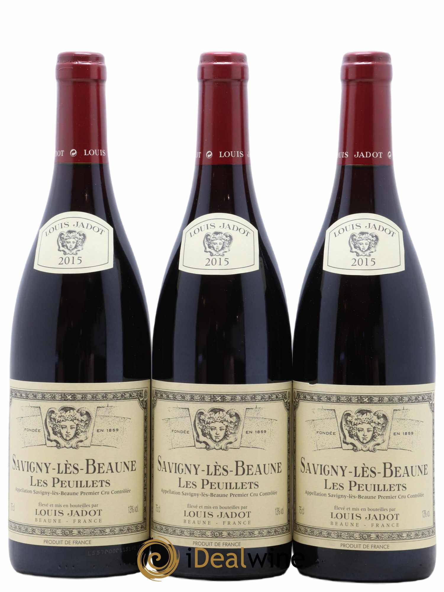 Savigny-lès-Beaune 1er Cru Peuillets Louis Jadot 2015 - Posten von 3 Flaschen - 0
