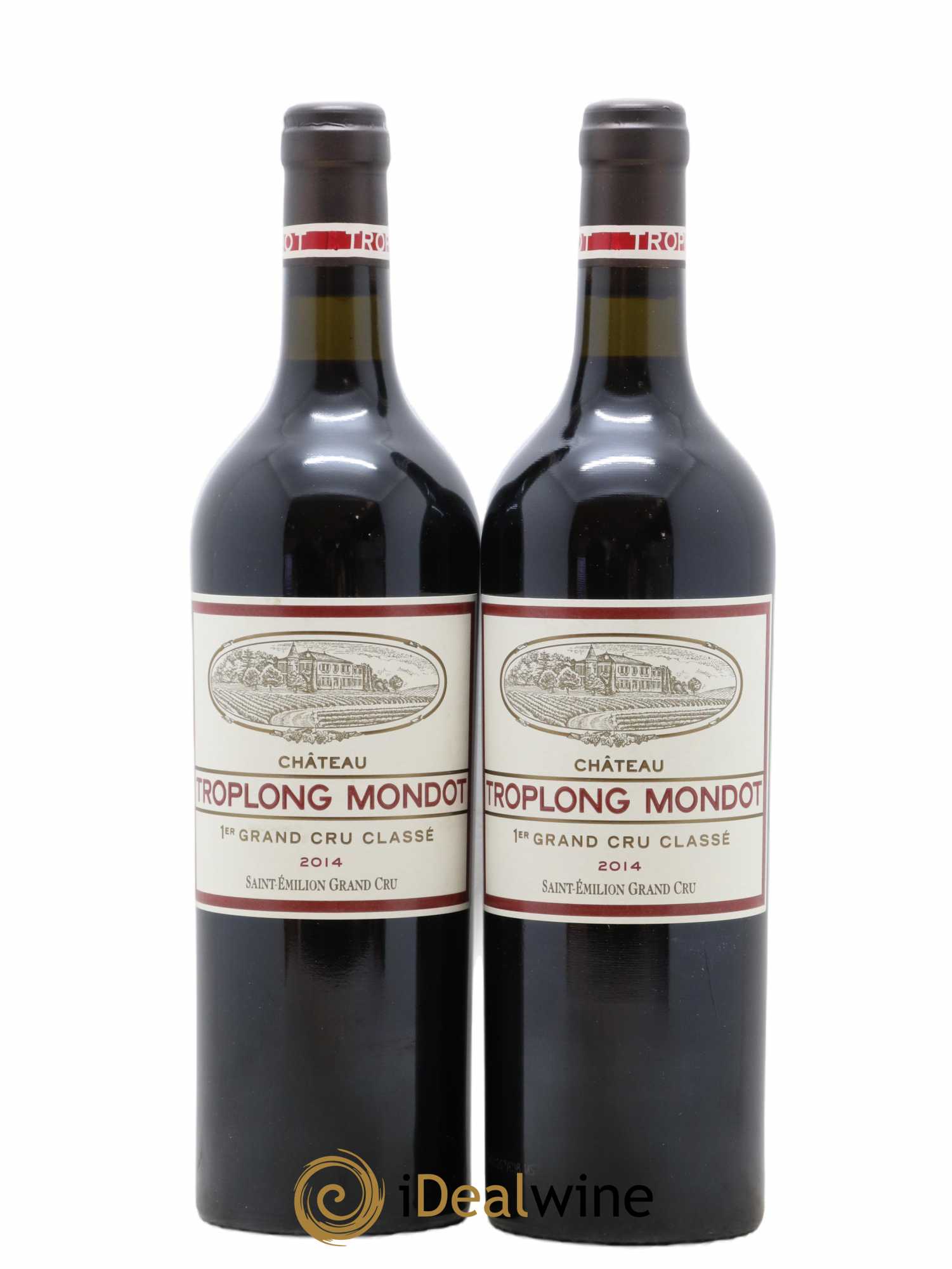 Château Troplong Mondot 1er Grand Cru Classé B 2014 - Lot de 2 bouteilles - 0