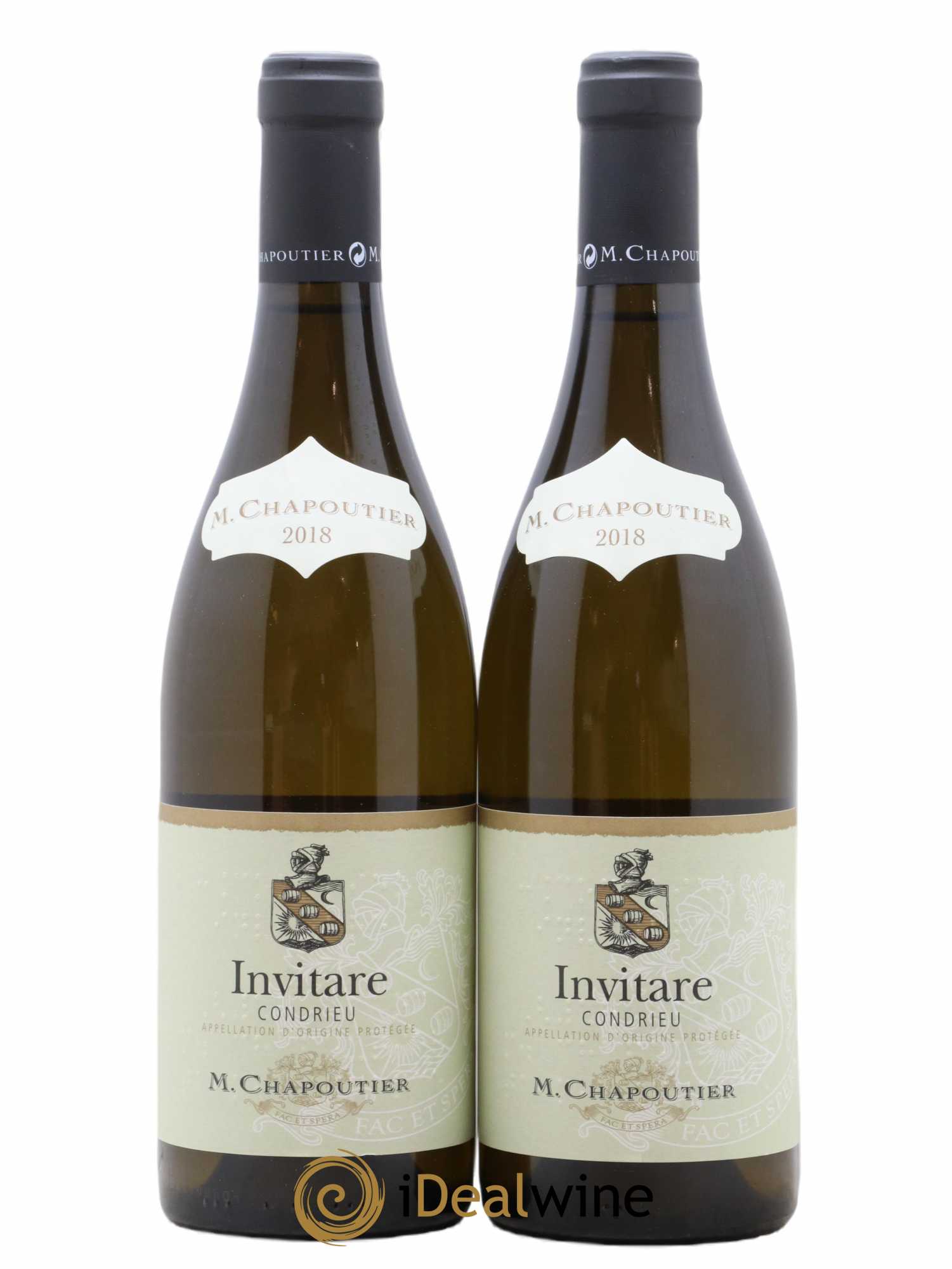 Condrieu Invitare Chapoutier (sans prix de réserve) 2018 - Lot de 2 bouteilles - 0
