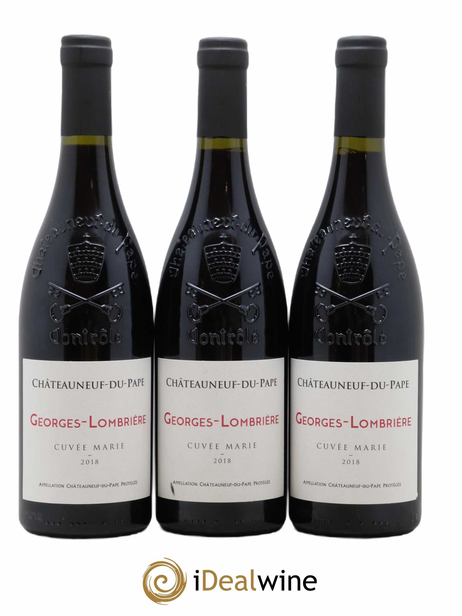 Châteauneuf-du-Pape Cuvee Marie Georges Lombriere (sans prix de réserve) 2018 - Lot de 6 bouteilles - 1