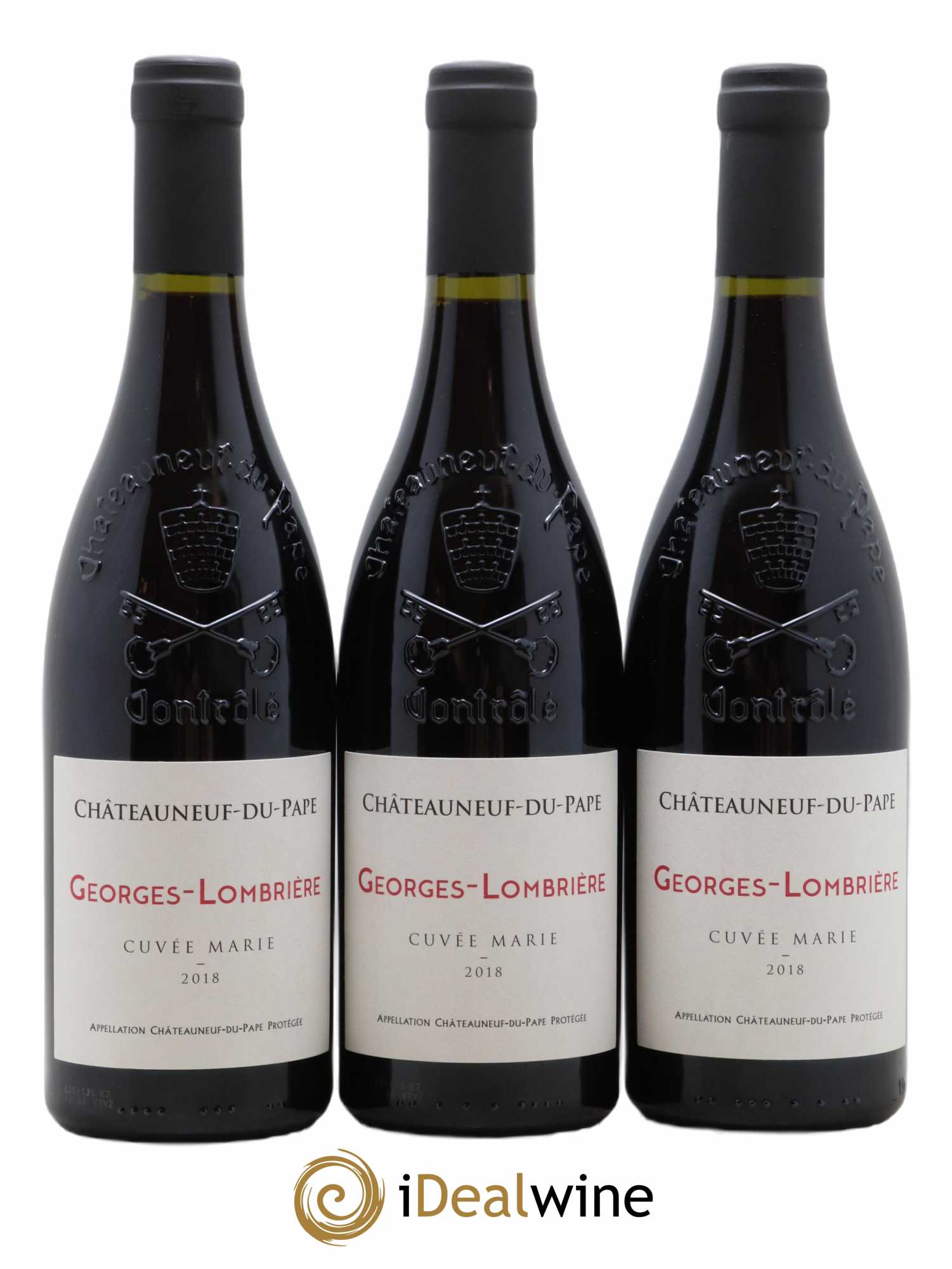 Châteauneuf-du-Pape Cuvee Marie Georges Lombriere (sans prix de réserve) 2018 - Lot de 6 bouteilles - 2