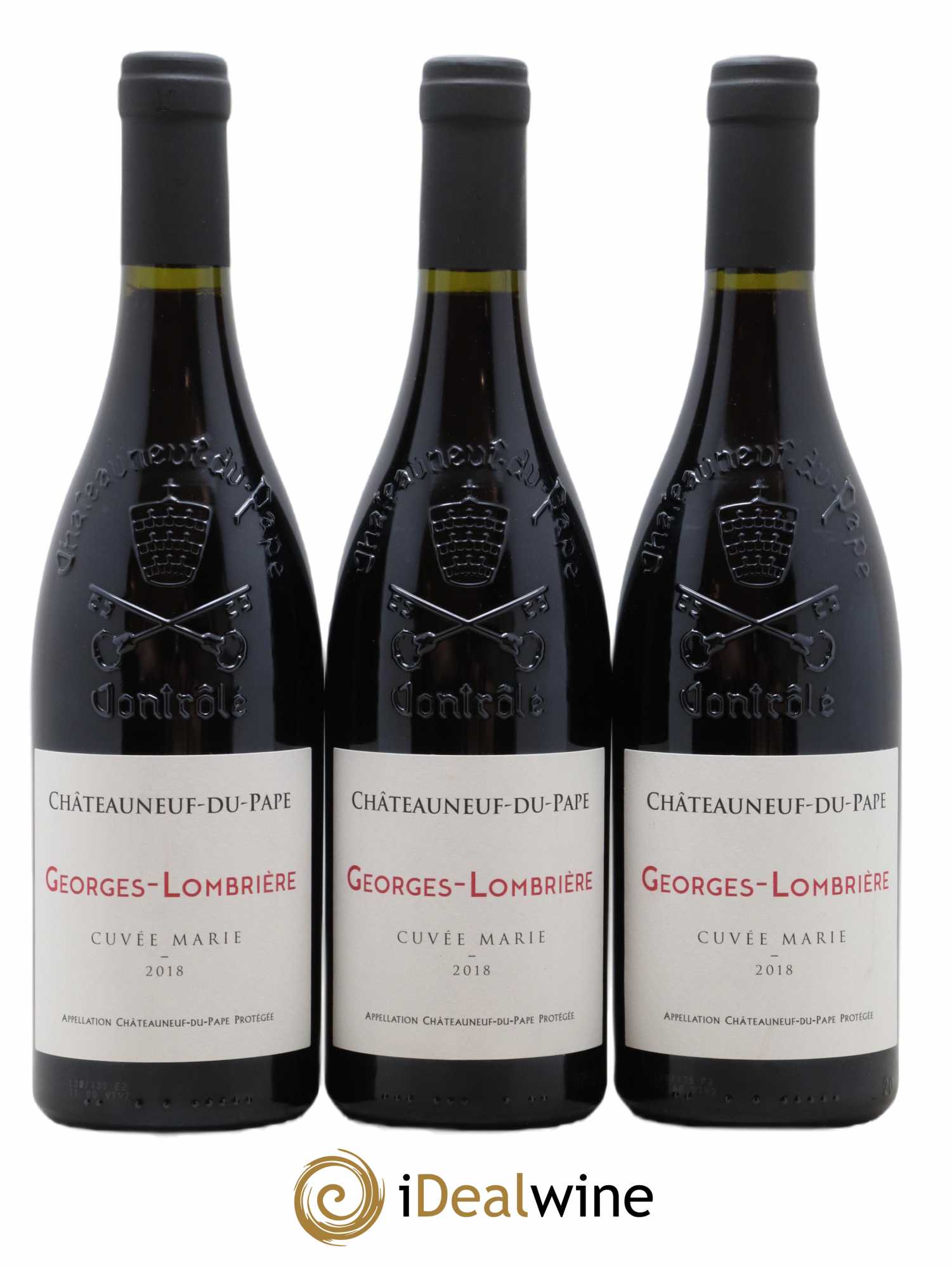 Châteauneuf-du-Pape Cuvee Marie Georges Lombriere 2018 - Lot of 6 bottles - 2
