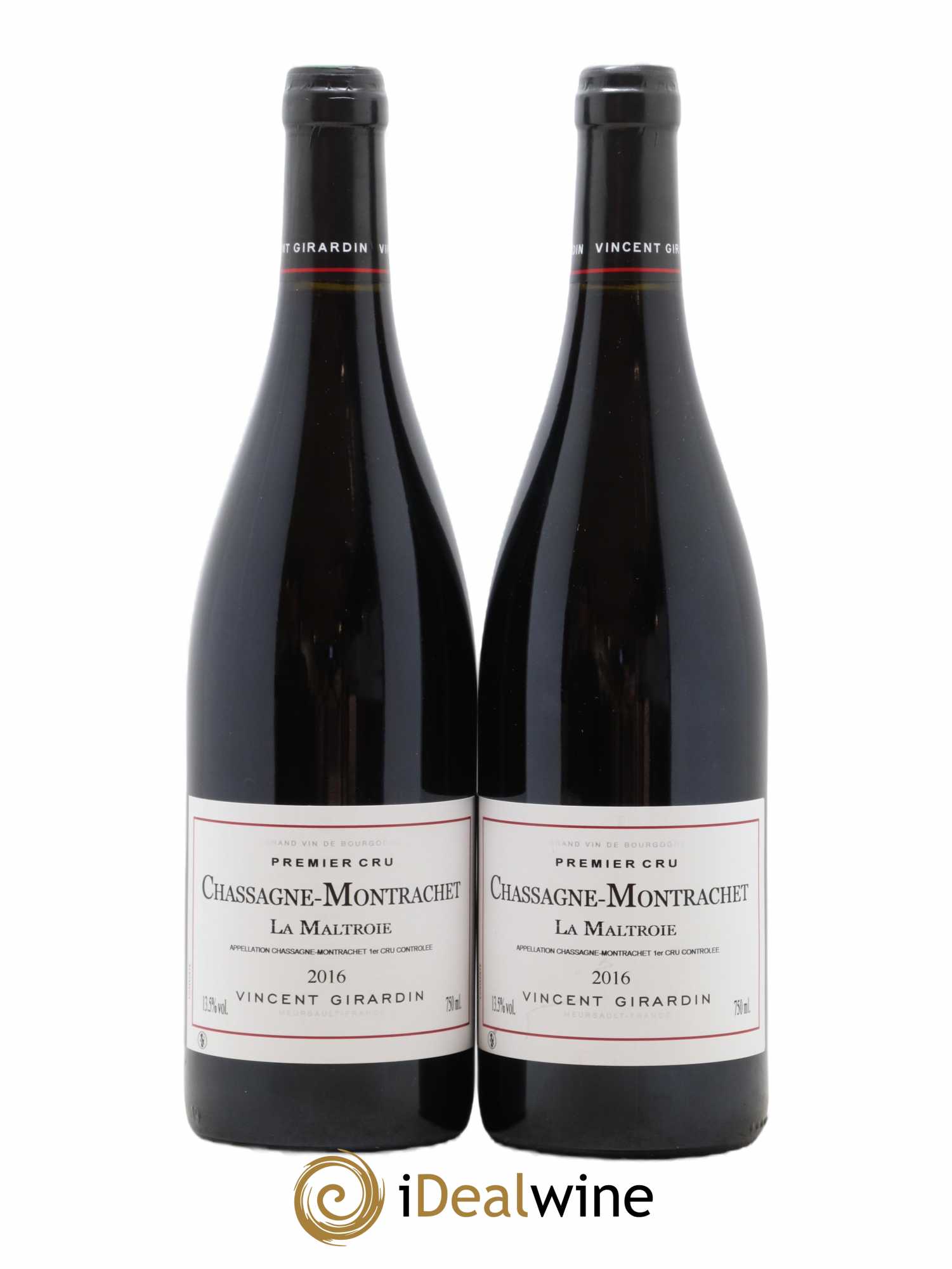 Chassagne-Montrachet 1er Cru La Maltroie Vincent Girardin 2016 - Posten von 2 Flaschen - 0