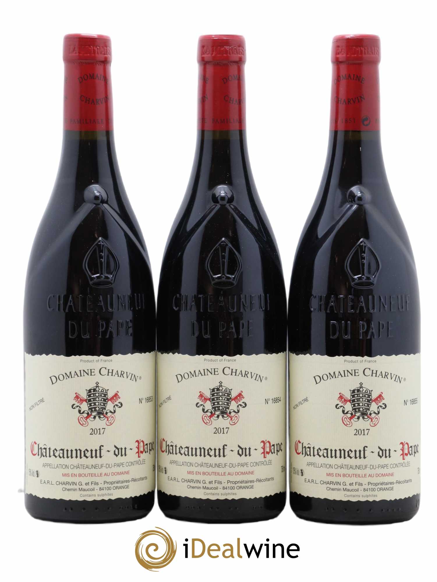 Châteauneuf-du-Pape Charvin (Domaine) 2017 - Lot de 3 bouteilles - 0