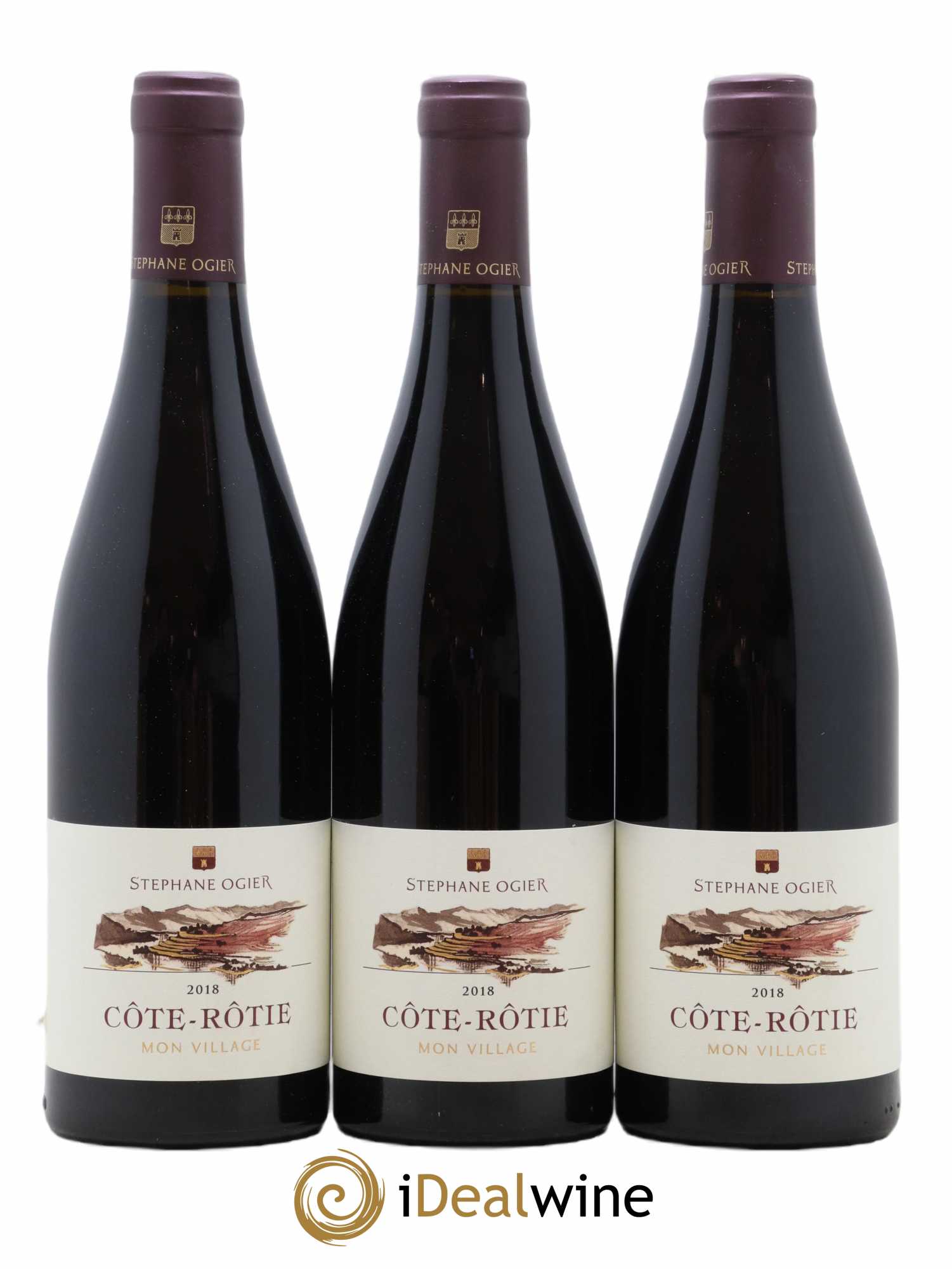 Côte-Rôtie Mon Village Stéphane Ogier 2018 - Lot de 3 bouteilles - 0