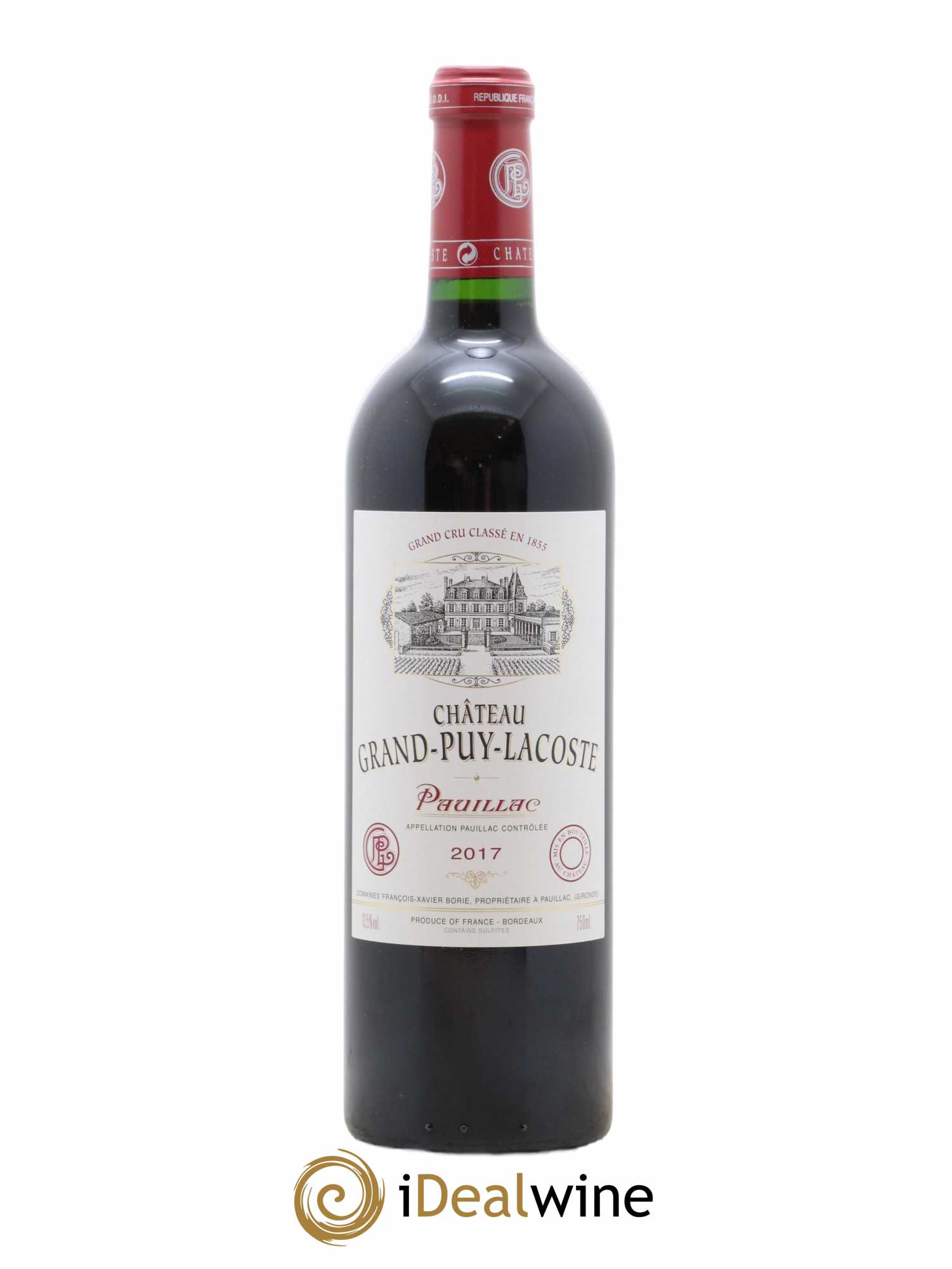 Château Grand Puy Lacoste 5ème Grand Cru Classé 2017 - Lot of 1 bottle - 0