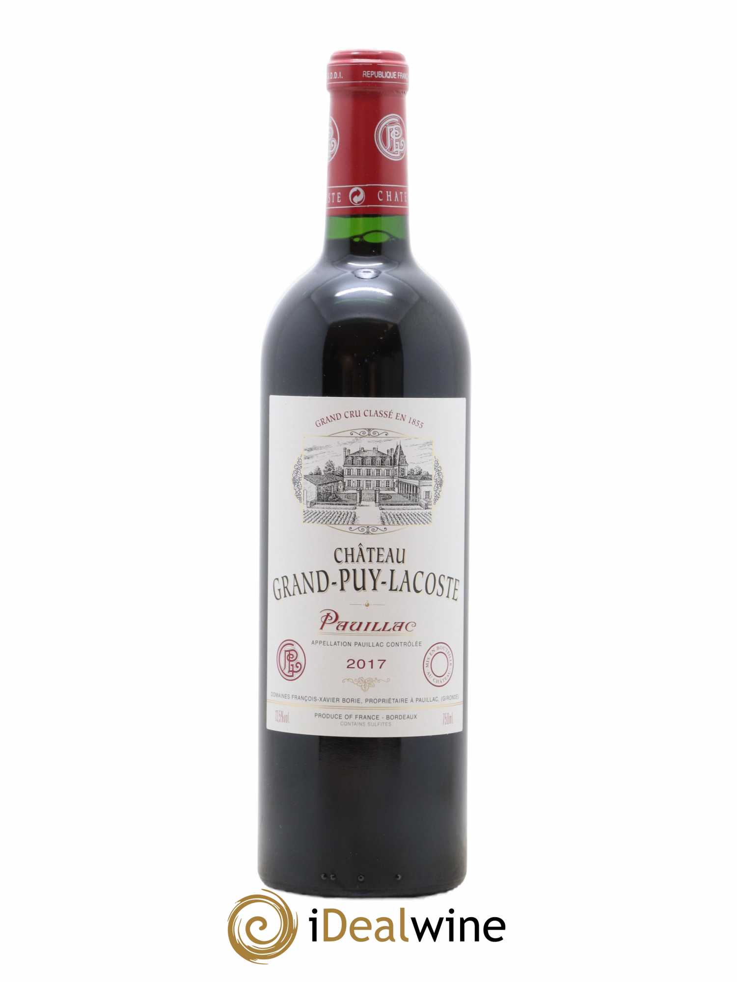 Château Grand Puy Lacoste 5ème Grand Cru Classé 2017 - Lot de 1 bouteille - 0