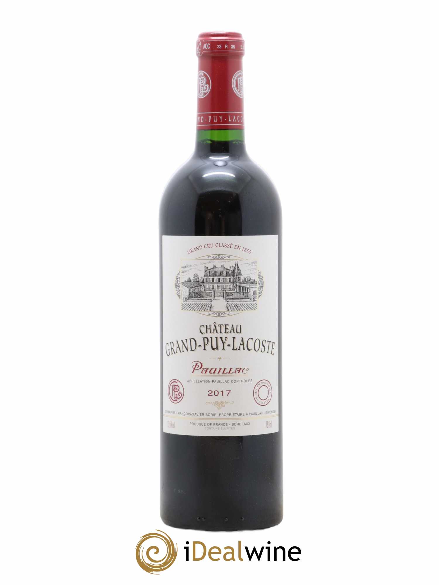 Château Grand Puy Lacoste 5ème Grand Cru Classé 2017 - Lot de 1 bouteille - 0