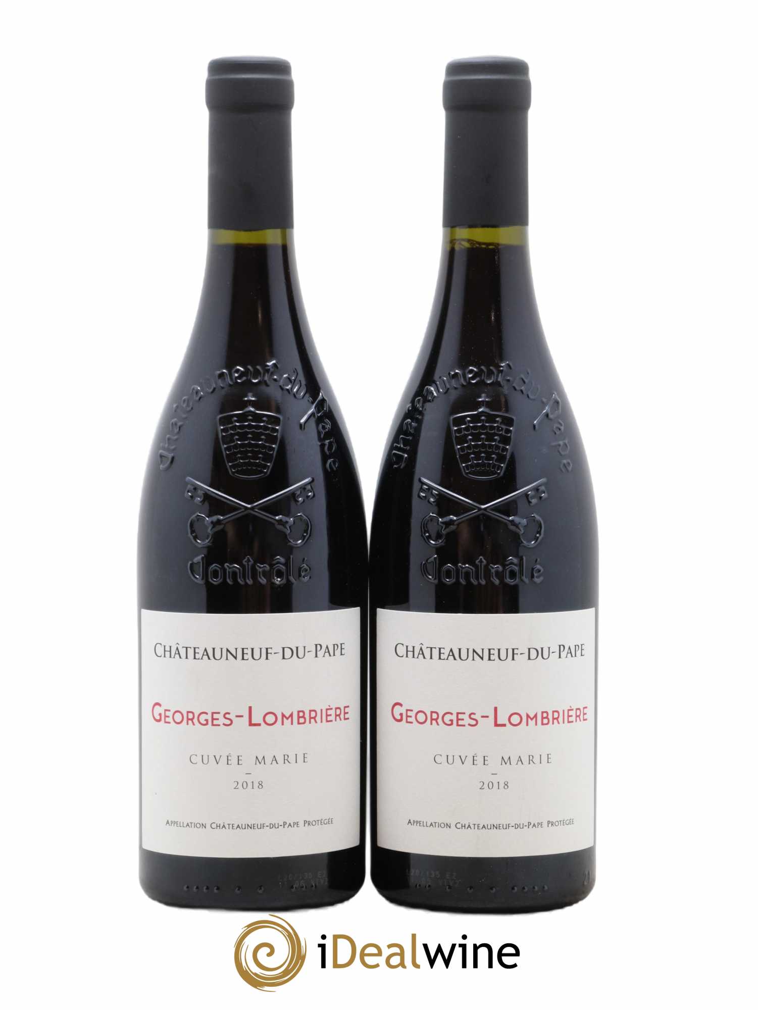 Châteauneuf-du-Pape Cuvee Marie Georges Lombriere 2018 - Lot de 2 bouteilles - 0