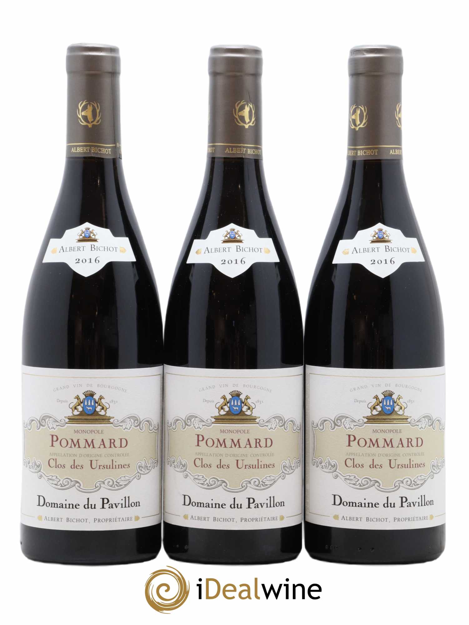 Pommard Clos des Ursulines Domaine du Pavillon - Albert Bichot 2016 - Lot de 3 bouteilles - 0