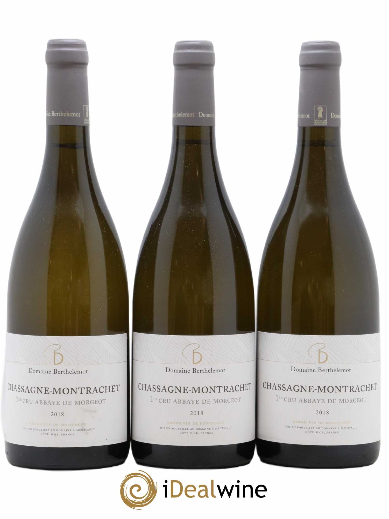 Chassagne-Montrachet 1er Cru Abbaye De Morgeot Berthelemot 2018 - Posten von 3 Flaschen - 0