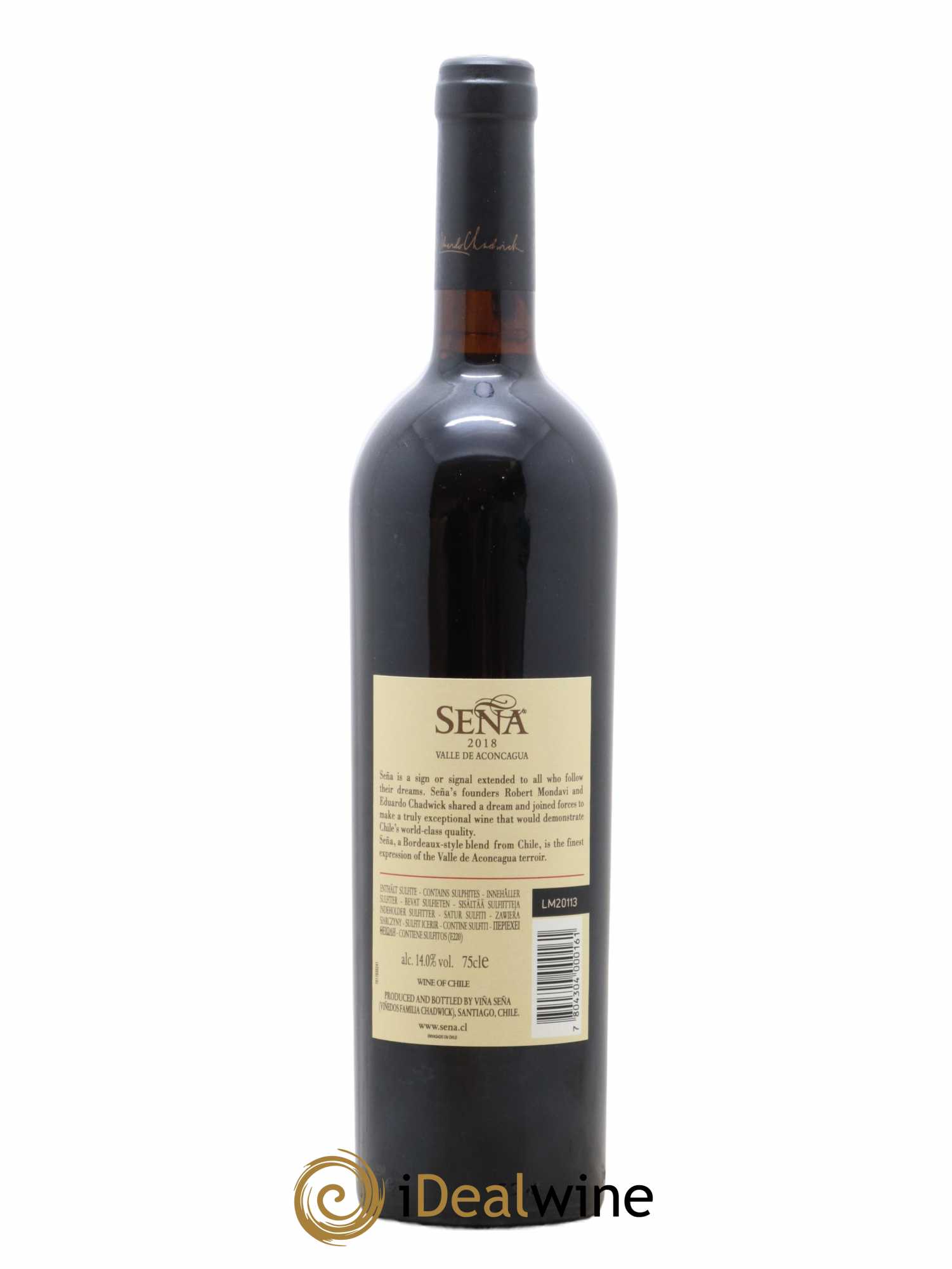 Chili Aconcagua Valley Domaine Sena 2018 - Lot de 1 bouteille - 1