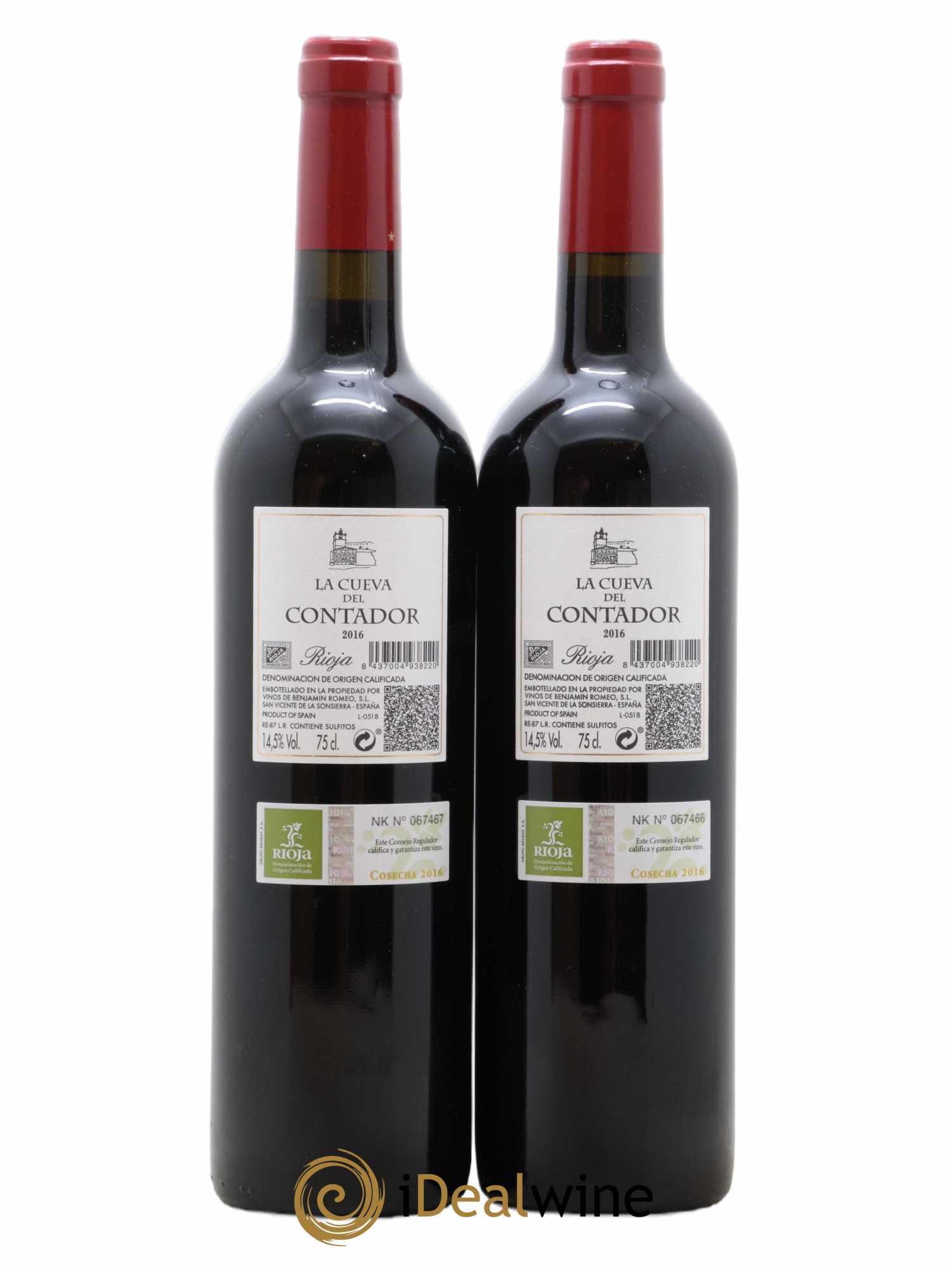 Rioja DOCA La Cueva del Contador Bodega Contador - Benjamin Romeo 2016 - Posten von 2 Flaschen - 1