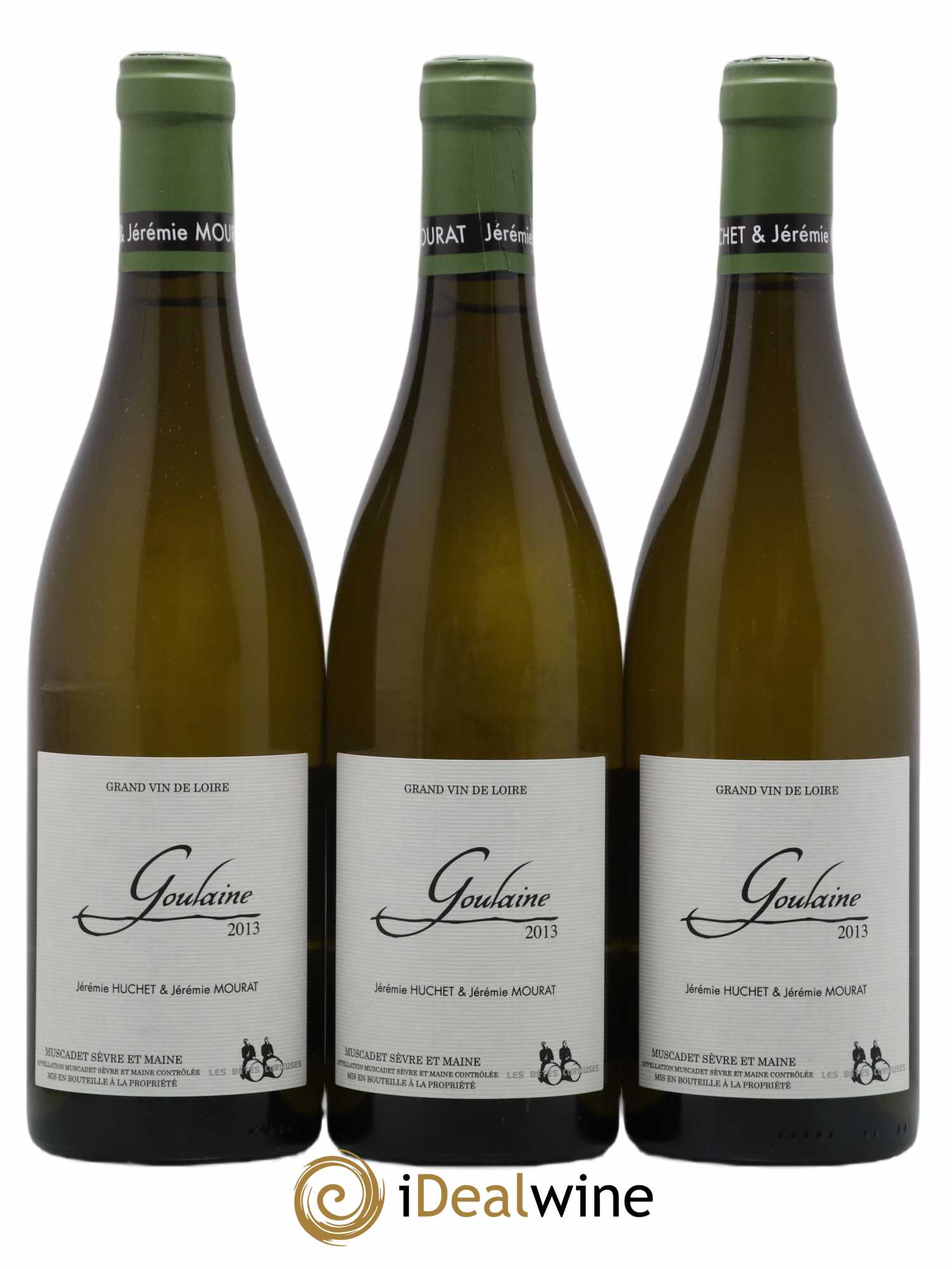 Muscadet-Sèvre-et-Maine Goulaine Jeremie Huchet Et Jeremie Mourat 2013 - Lot de 3 bouteilles - 0