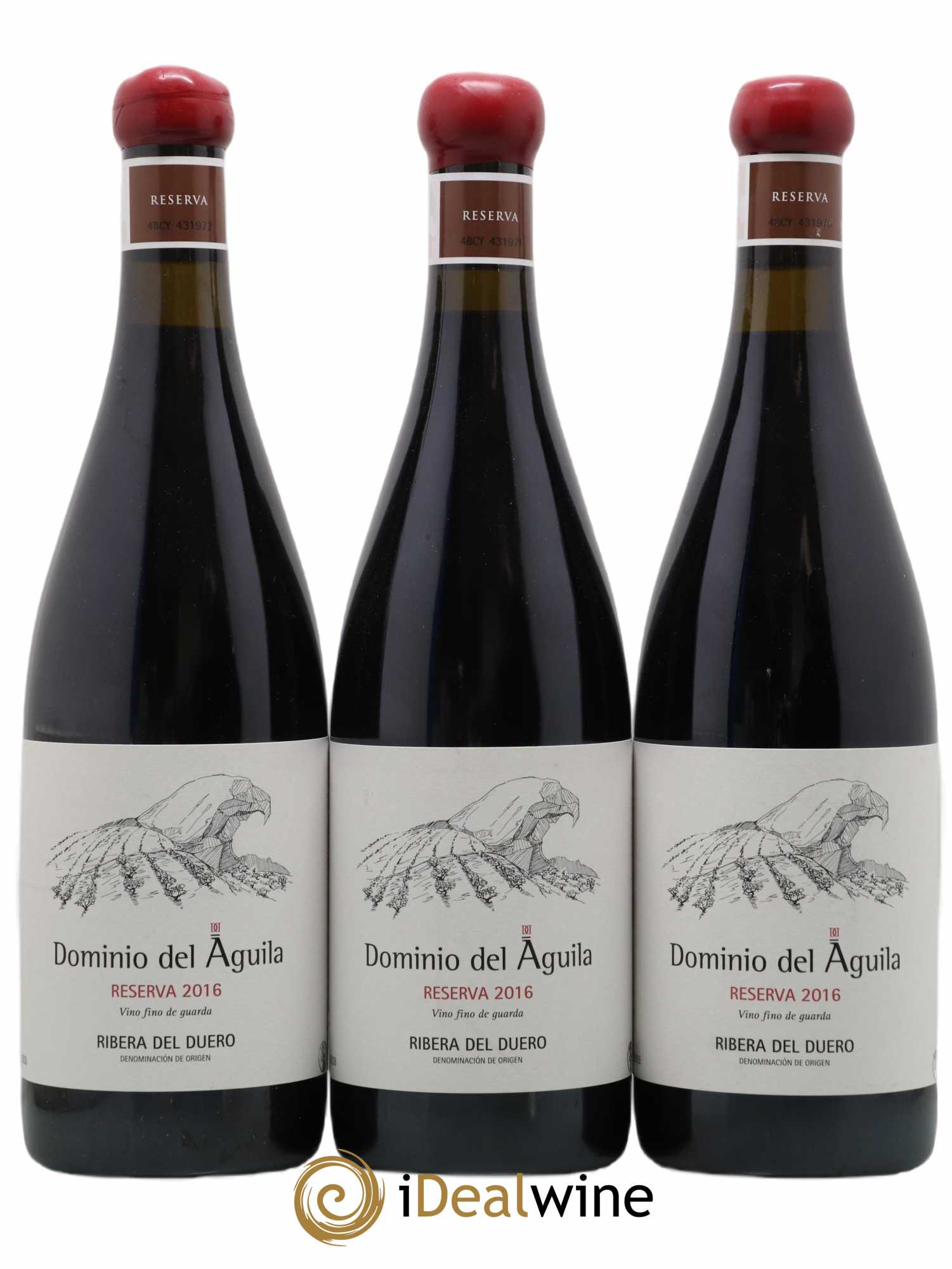 Ribera Del Duero DO Reserva Domino Del Aguila 2016 - Posten von 3 Flaschen - 0