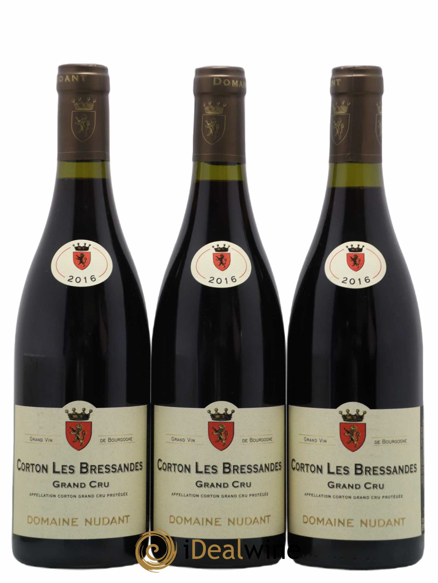 Corton Grand Cru Les Bressandes Nudant 2016 - Lot de 3 bouteilles - 0