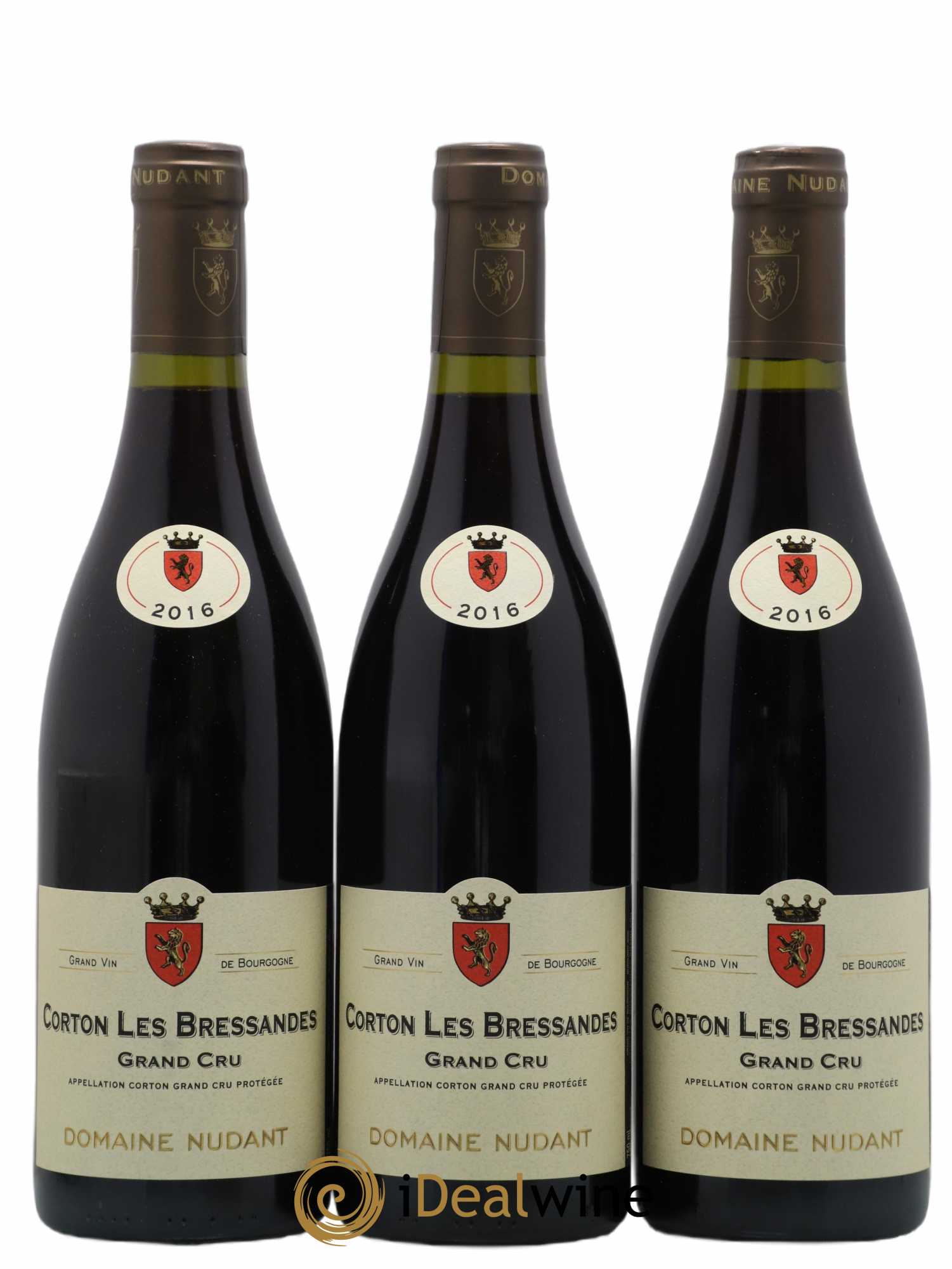 Corton Grand Cru Les Bressandes Nudant 2016 - Lot de 3 bouteilles - 0