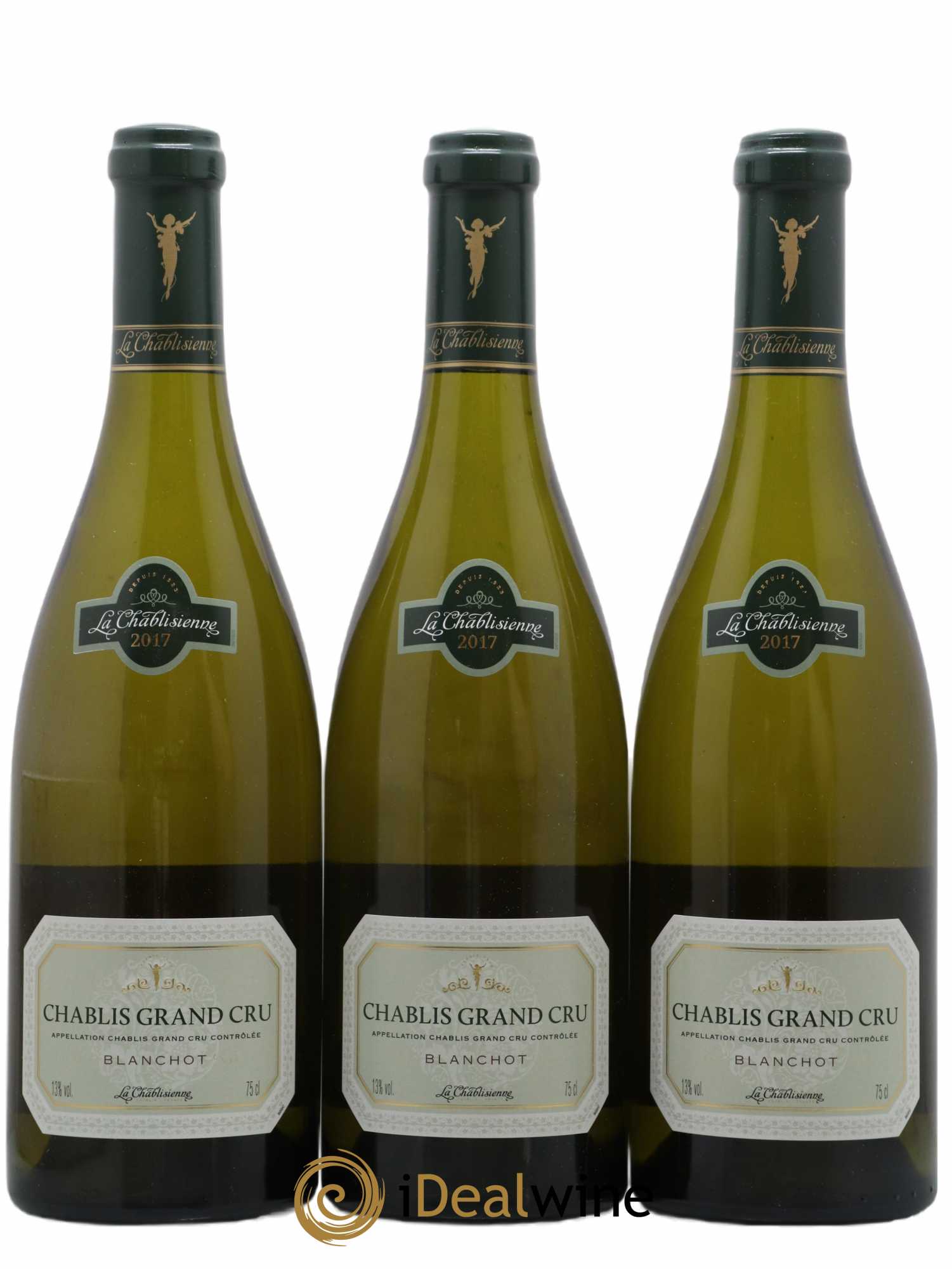 Chablis Grand Cru Blanchot La Chablisienne 2017 - Lot de 3 bouteilles - 0