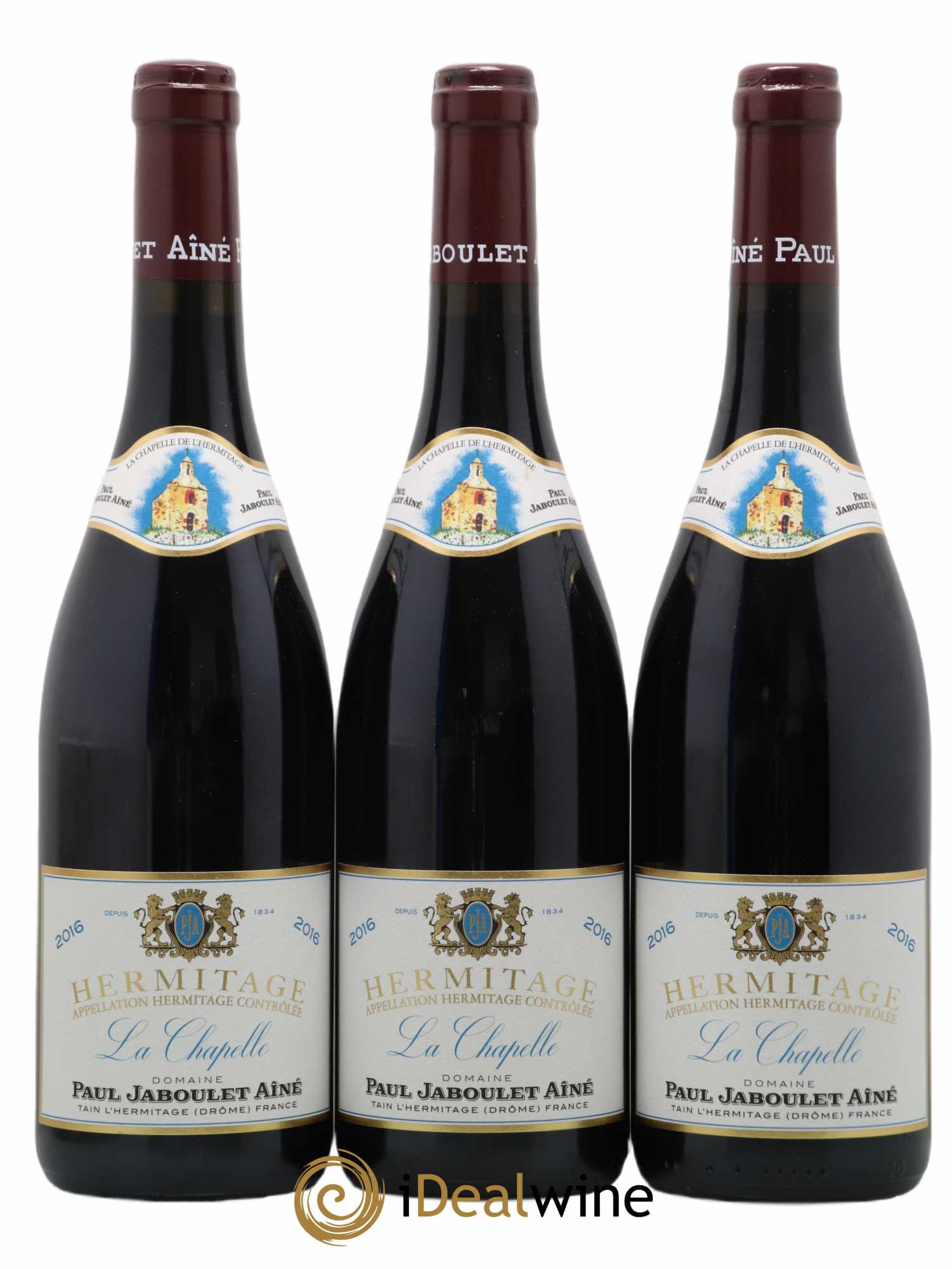 Hermitage La Chapelle Paul Jaboulet Ainé 2016 - Lot de 3 bouteilles - 0
