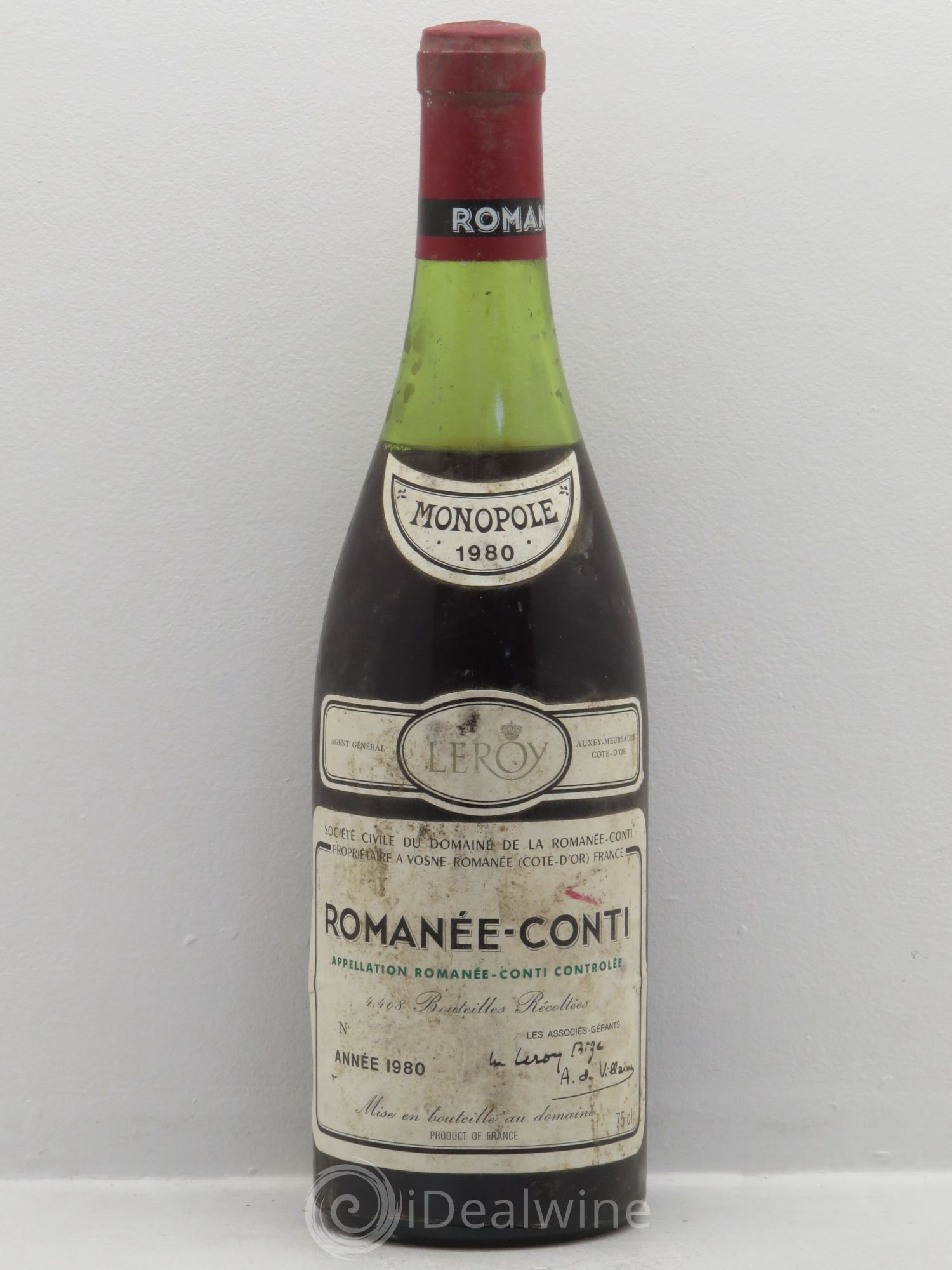 Romanée-Conti Grand Cru Domaine de la Romanée-Conti 1980 - Lot de 1 bouteille - 0