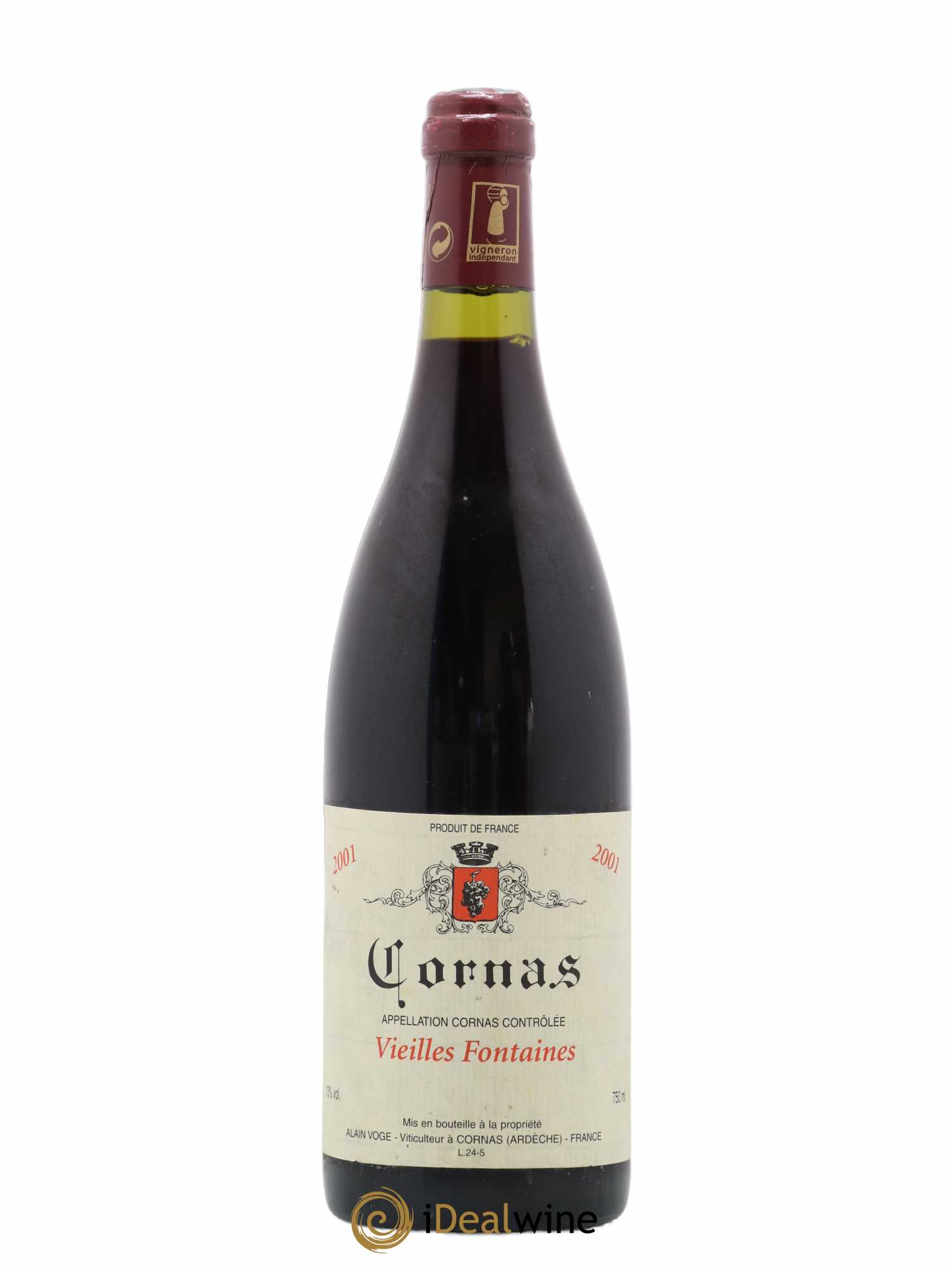 Cornas Les Vieilles Fontaines Alain Voge (Domaine) 2001 - Lot de 1 bouteille - 0