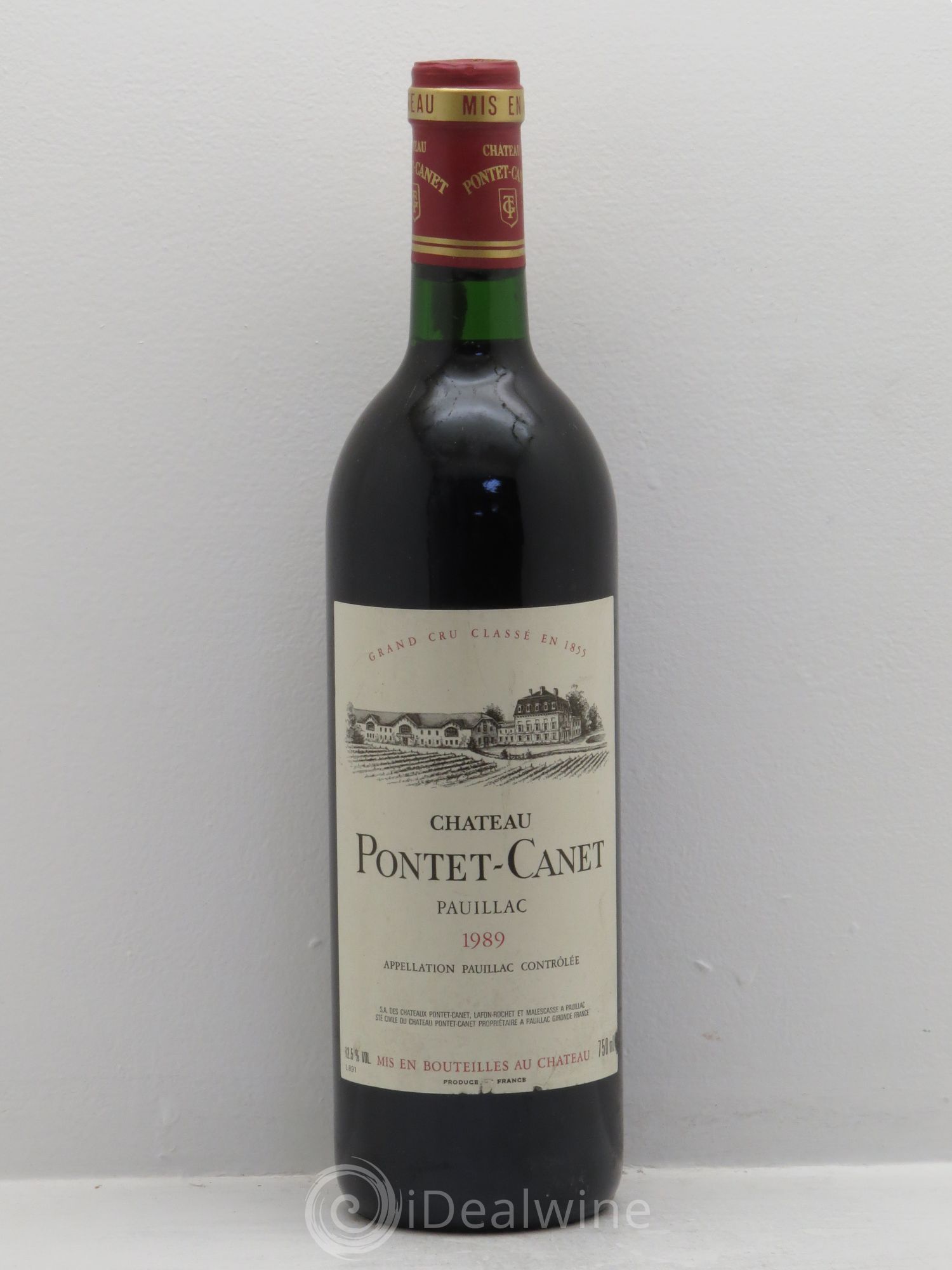 Château Pontet Canet 5ème Grand Cru Classé 1989 - Lot de 1 bouteille - 0