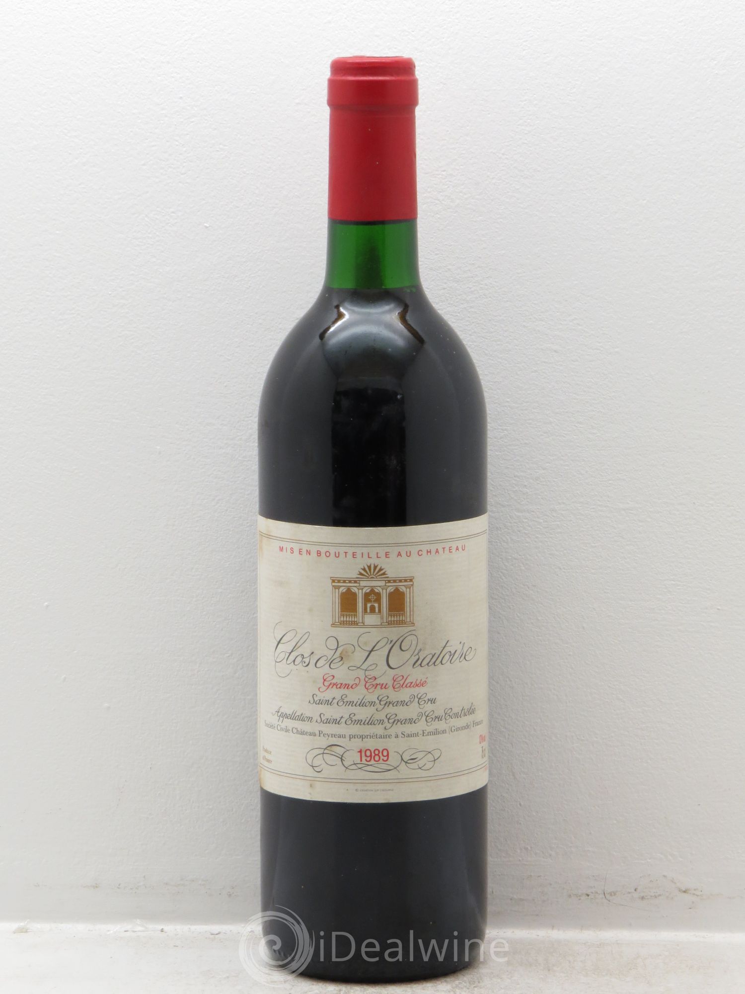 Clos de l'Oratoire Grand Cru Classé 1989 - Lot de 1 bouteille - 0