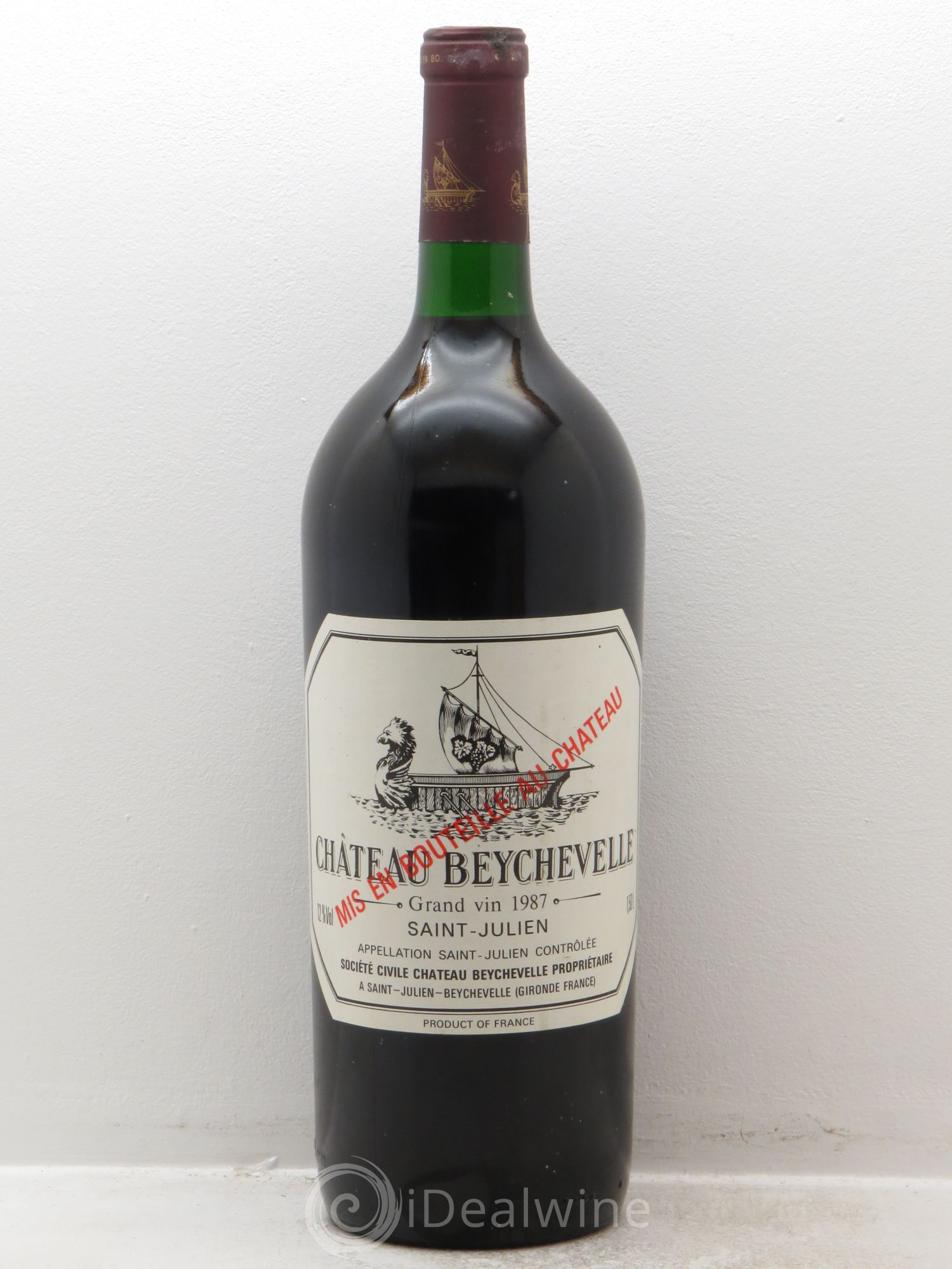 Château Beychevelle 4ème Grand Cru Classé 1987 - Lot de 1 magnum - 0