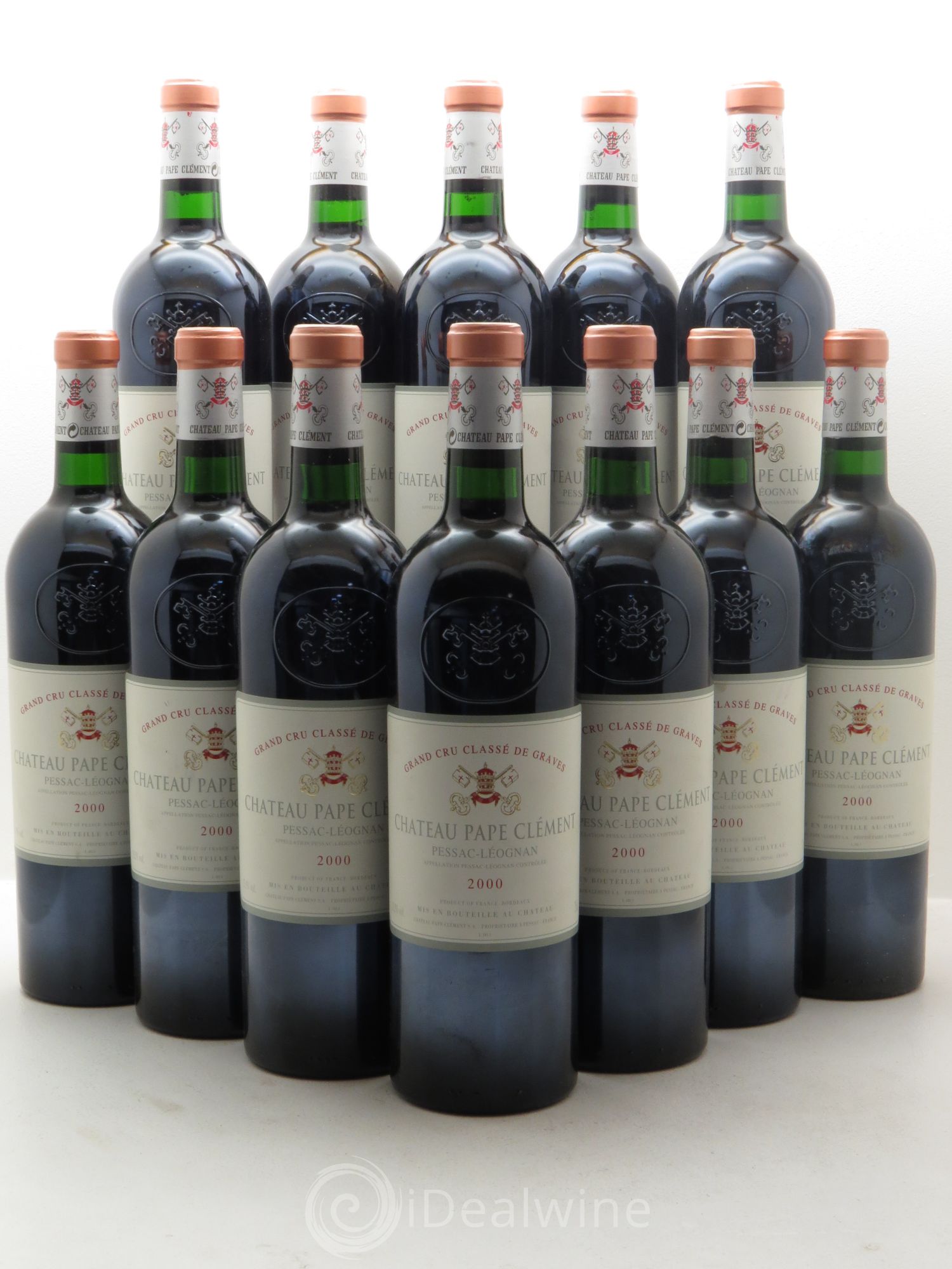 Château Pape Clément Cru Classé de Graves 2000 - Lot de 12 bouteilles - 0