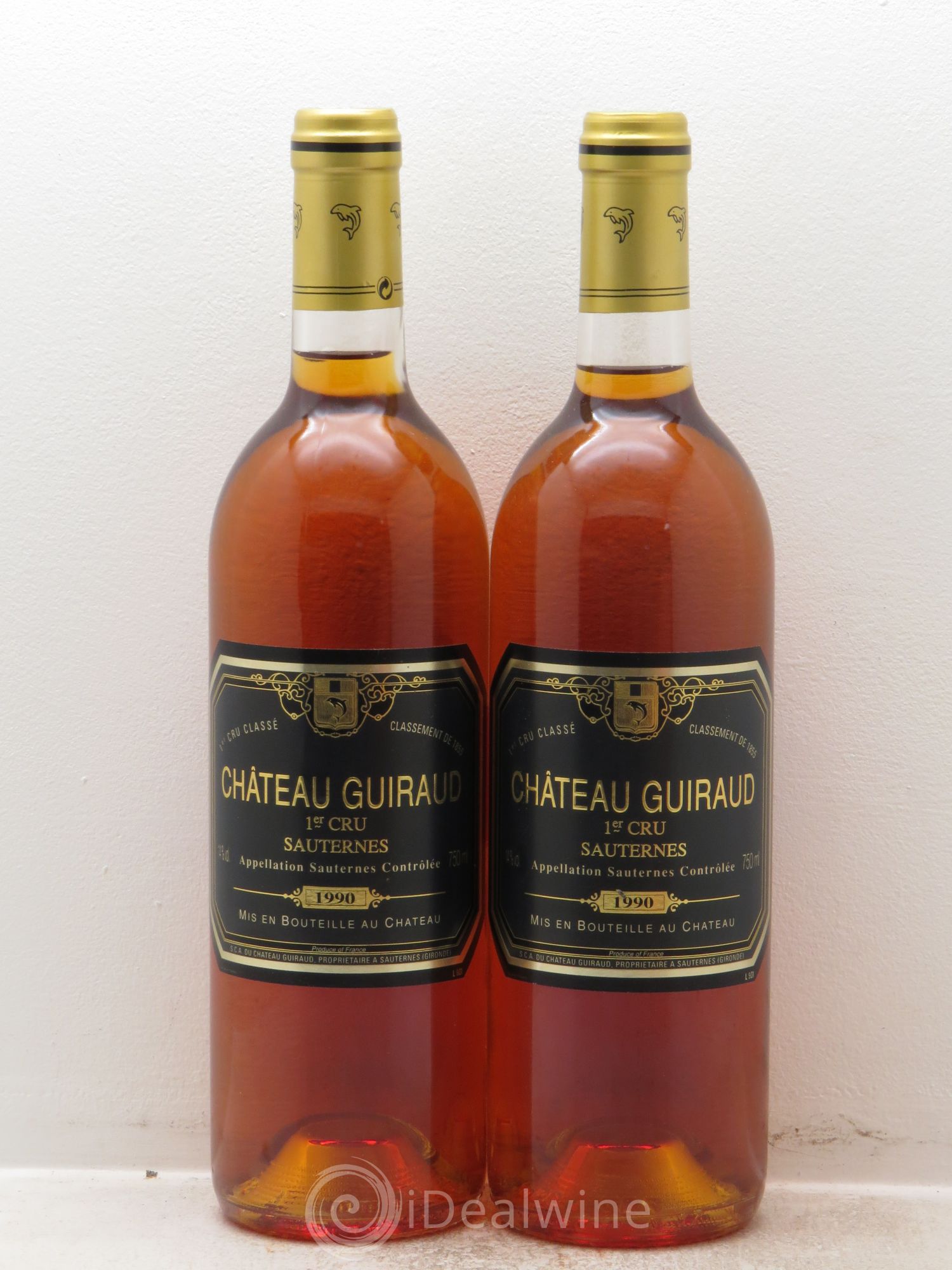 Château Guiraud 1er Grand Cru Classé 1990 - Lotto di 2 bottiglie - 0