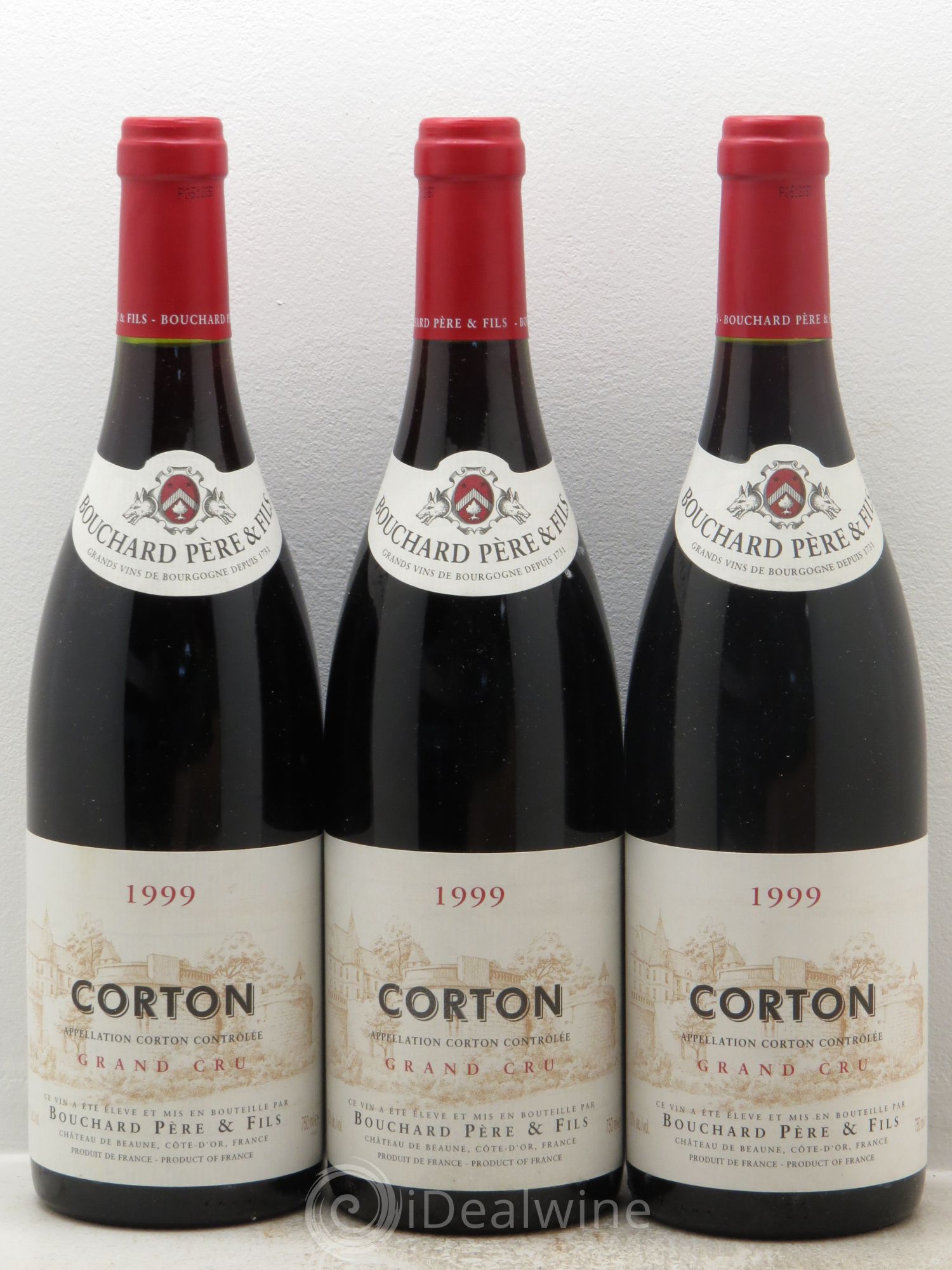 Corton Grand Cru Le Corton Bouchard Père & Fils 1999 - Lot de 3 bouteilles - 0