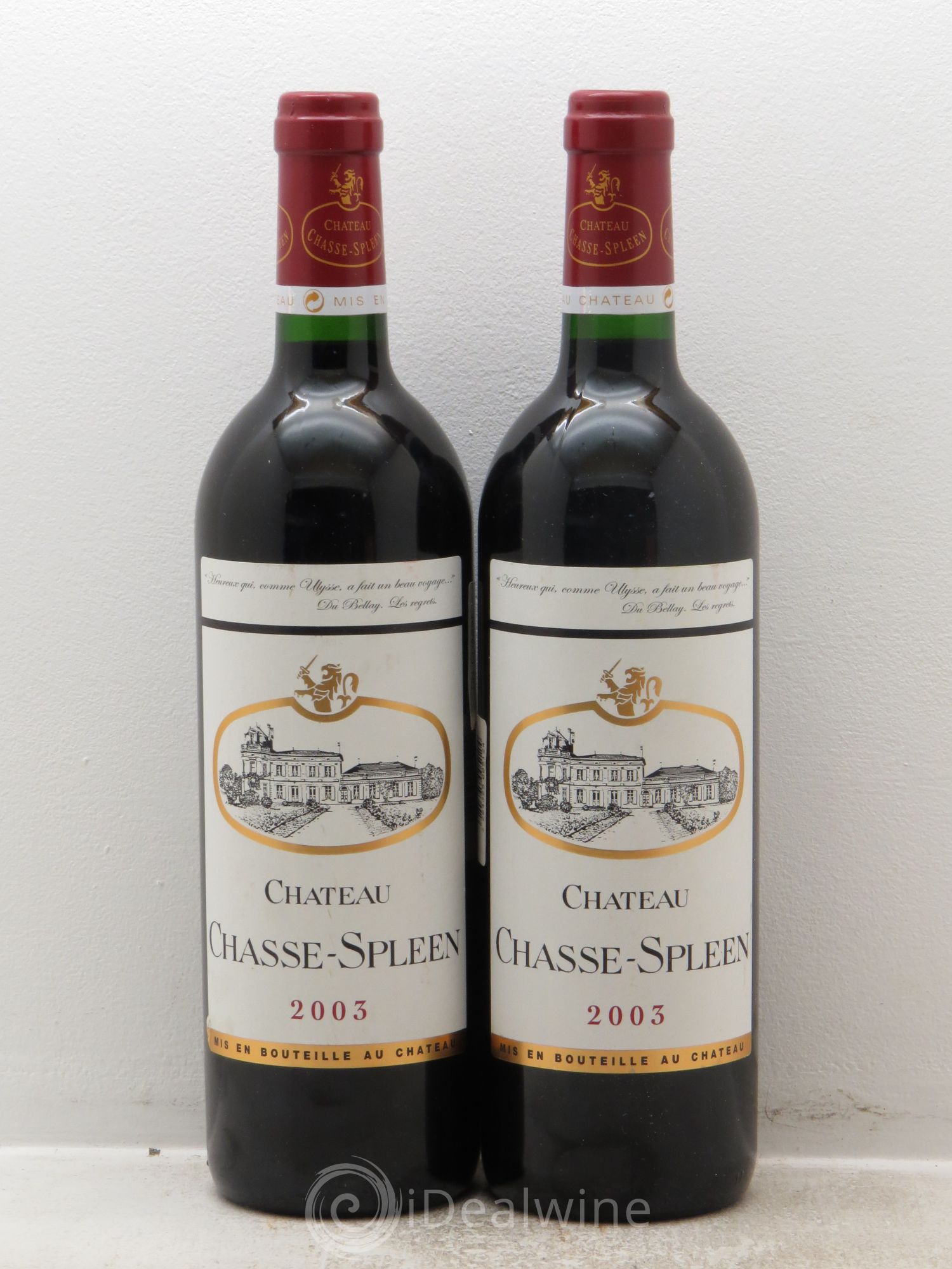 Château Chasse Spleen 2003 - Lot de 2 bouteilles - 0
