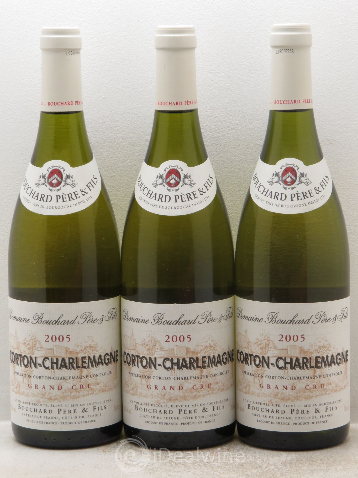 Corton-Charlemagne Grand Cru Bouchard Père & Fils 2005 - Lot de 3 bouteilles - 0