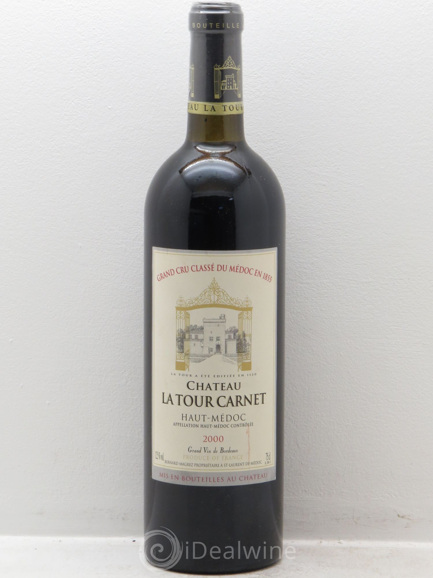Château la Tour Carnet 4ème Grand Cru Classé 2000 - Lot de 12 bouteilles - 0