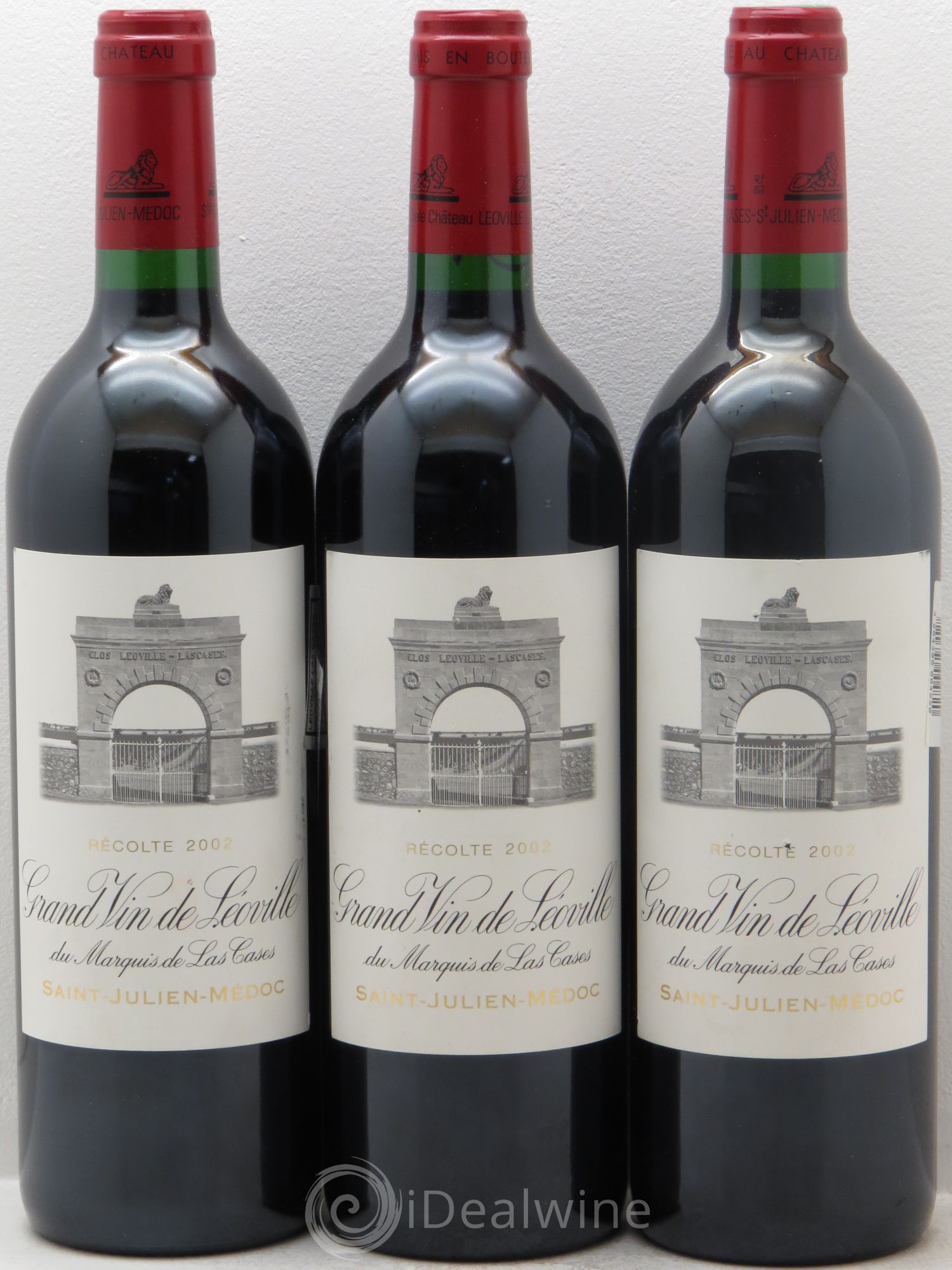 Château Léoville Las Cases 2ème Grand Cru Classé 2002 - Lot de 3 bouteilles - 0