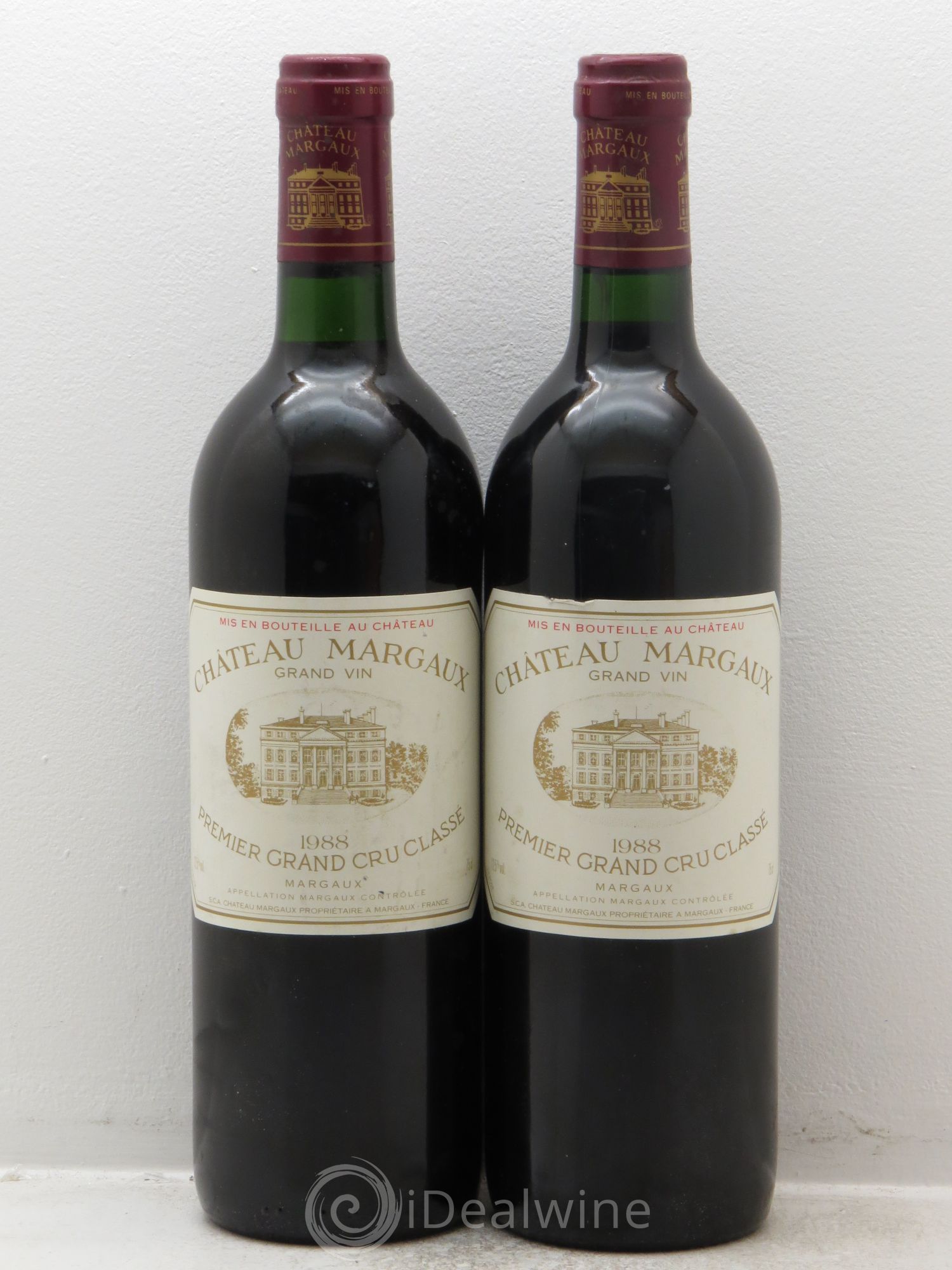 Château Margaux 1er Grand Cru Classé 1988 - Lot de 2 bouteilles - 0