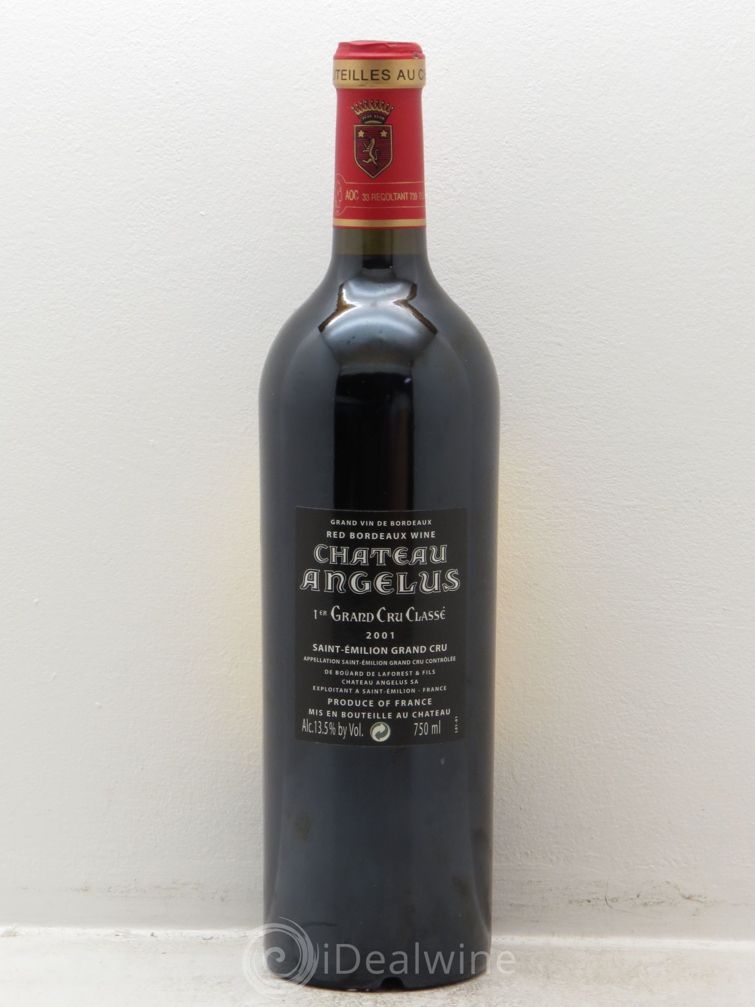 Château Angélus 1er Grand Cru Classé A 2001 - Lot de 1 bouteille - 1