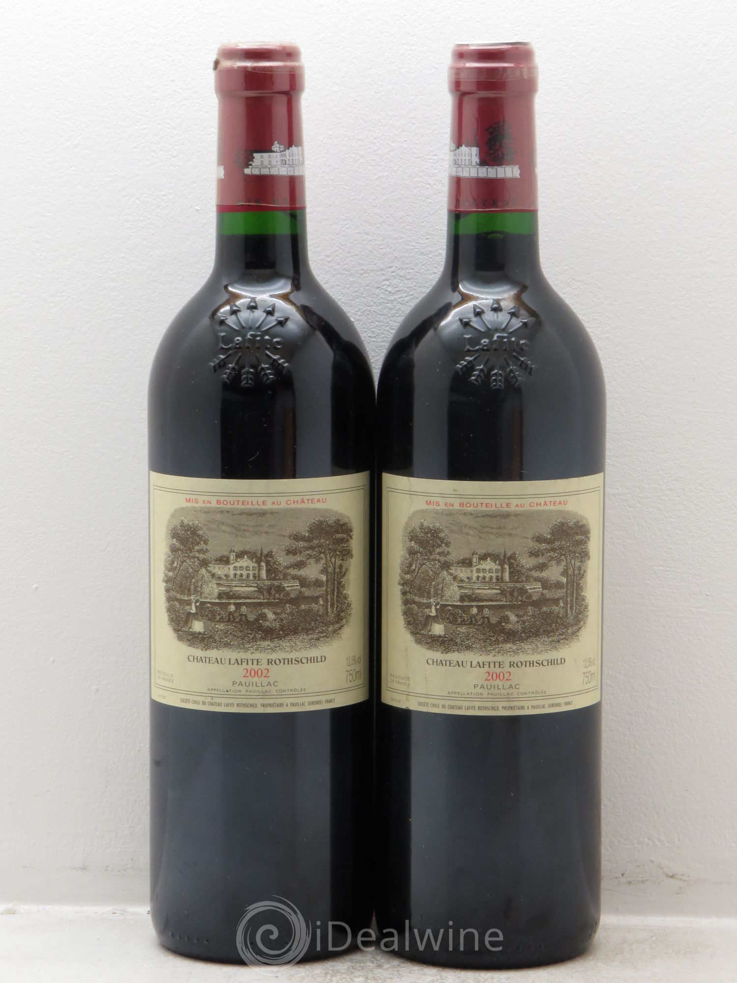 Château Lafite Rothschild 1er Grand Cru Classé 2002 - Lot de 2 bouteilles - 0