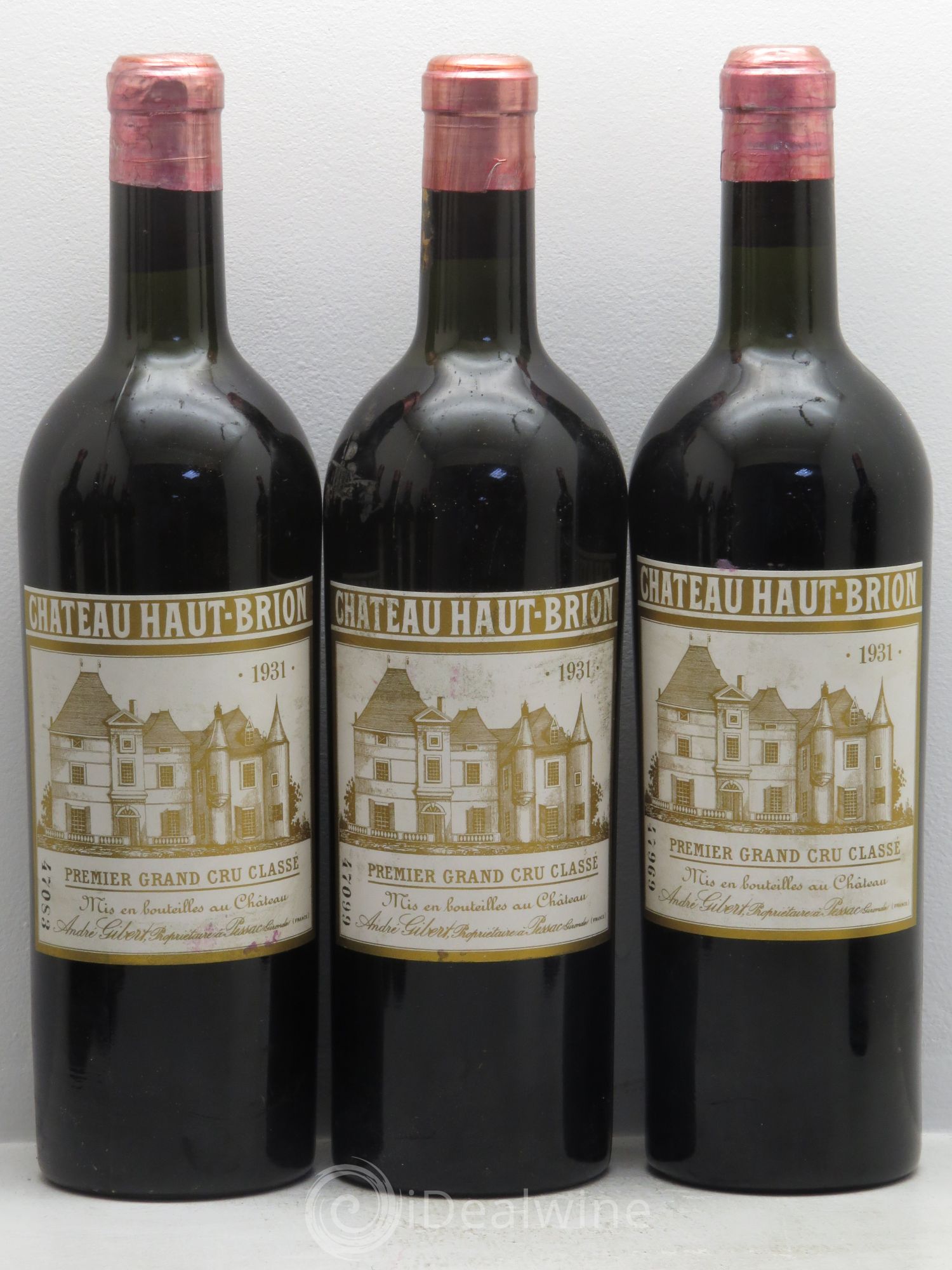 Château Haut Brion 1er Grand Cru Classé 1931 - Lot de 12 bouteilles - 2