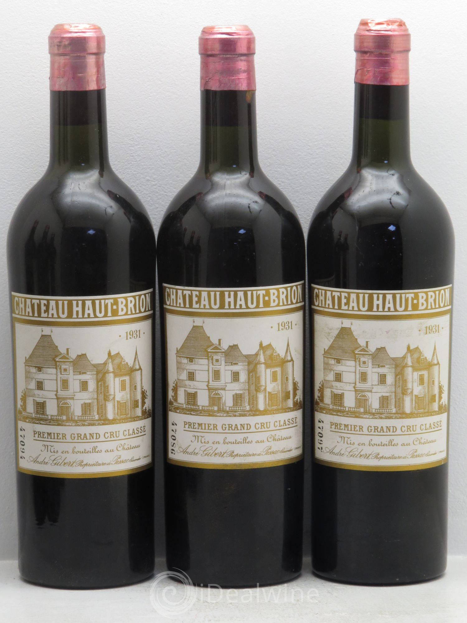 Château Haut Brion 1er Grand Cru Classé 1931 - Lot de 12 bouteilles - 3