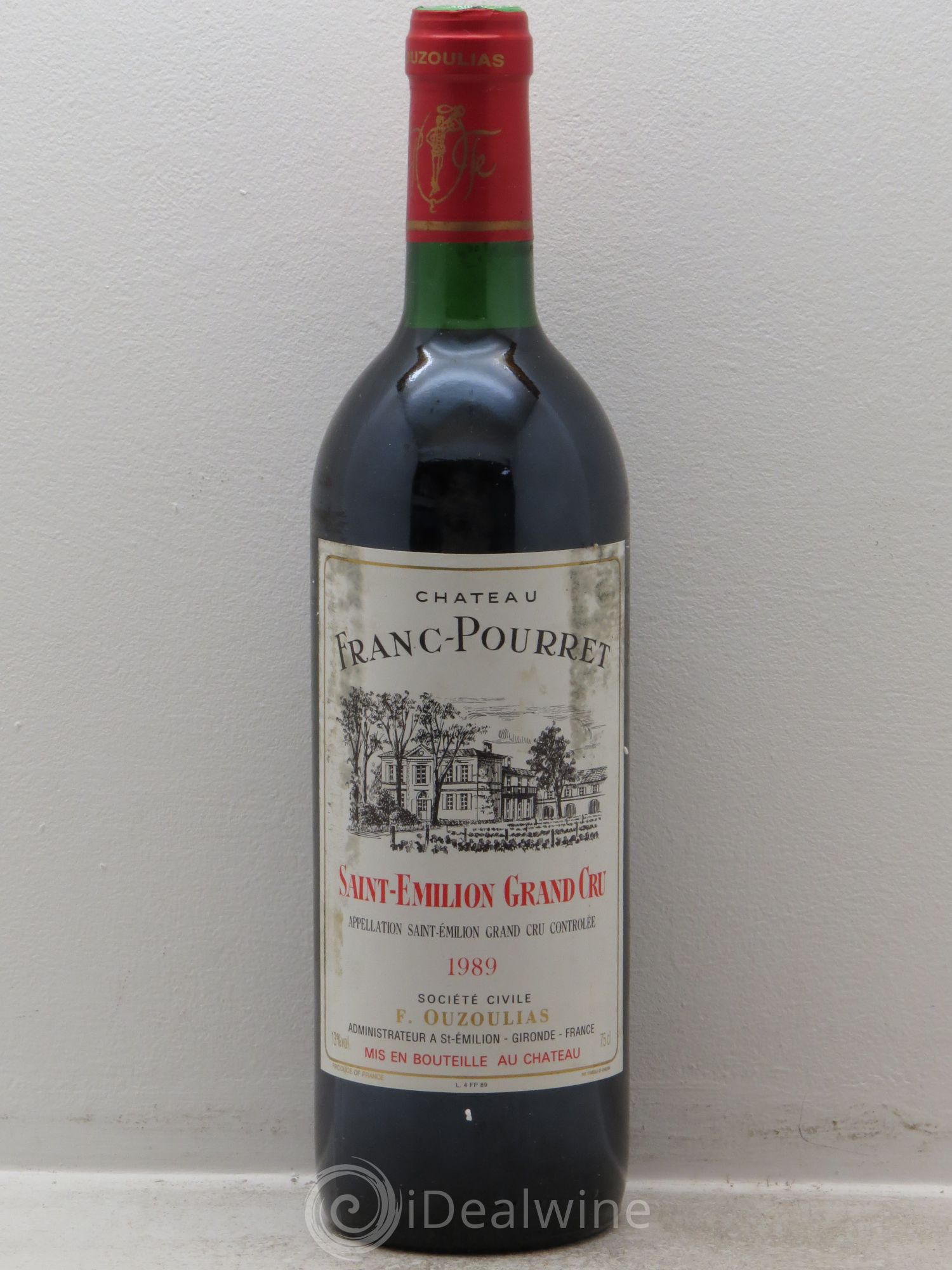 Saint-Émilion Château Franc Pourret 1989 - Lot de 6 bouteilles - 0