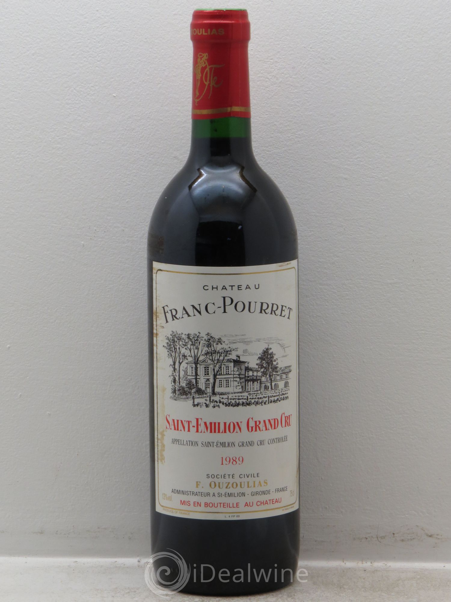 Saint-Émilion Château Franc Pourret 1989 - Lot de 1 bouteille - 0