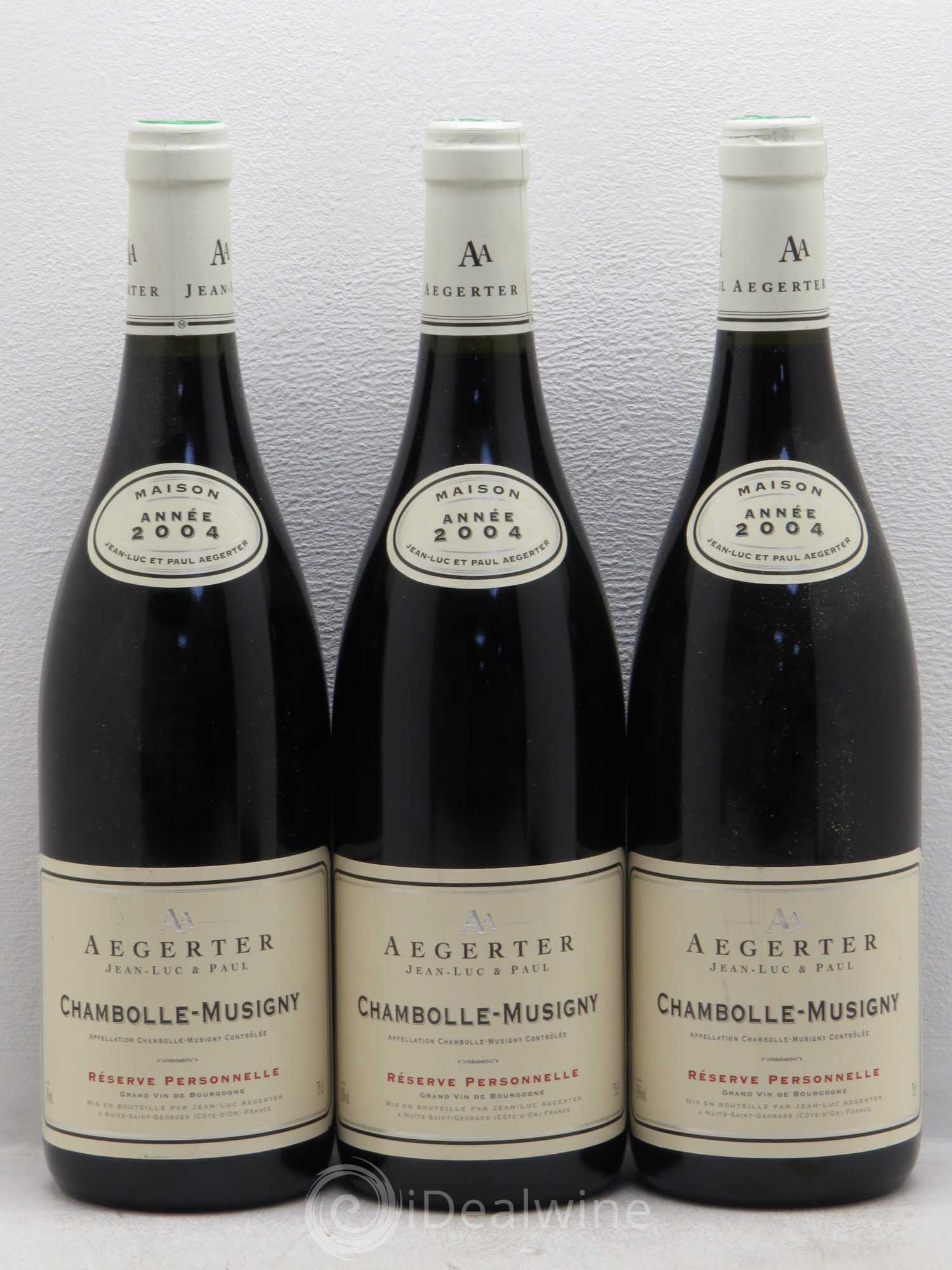 Chambolle-Musigny Aegerter réserve personnelle 2004 - Posten von 6 Flaschen - 1