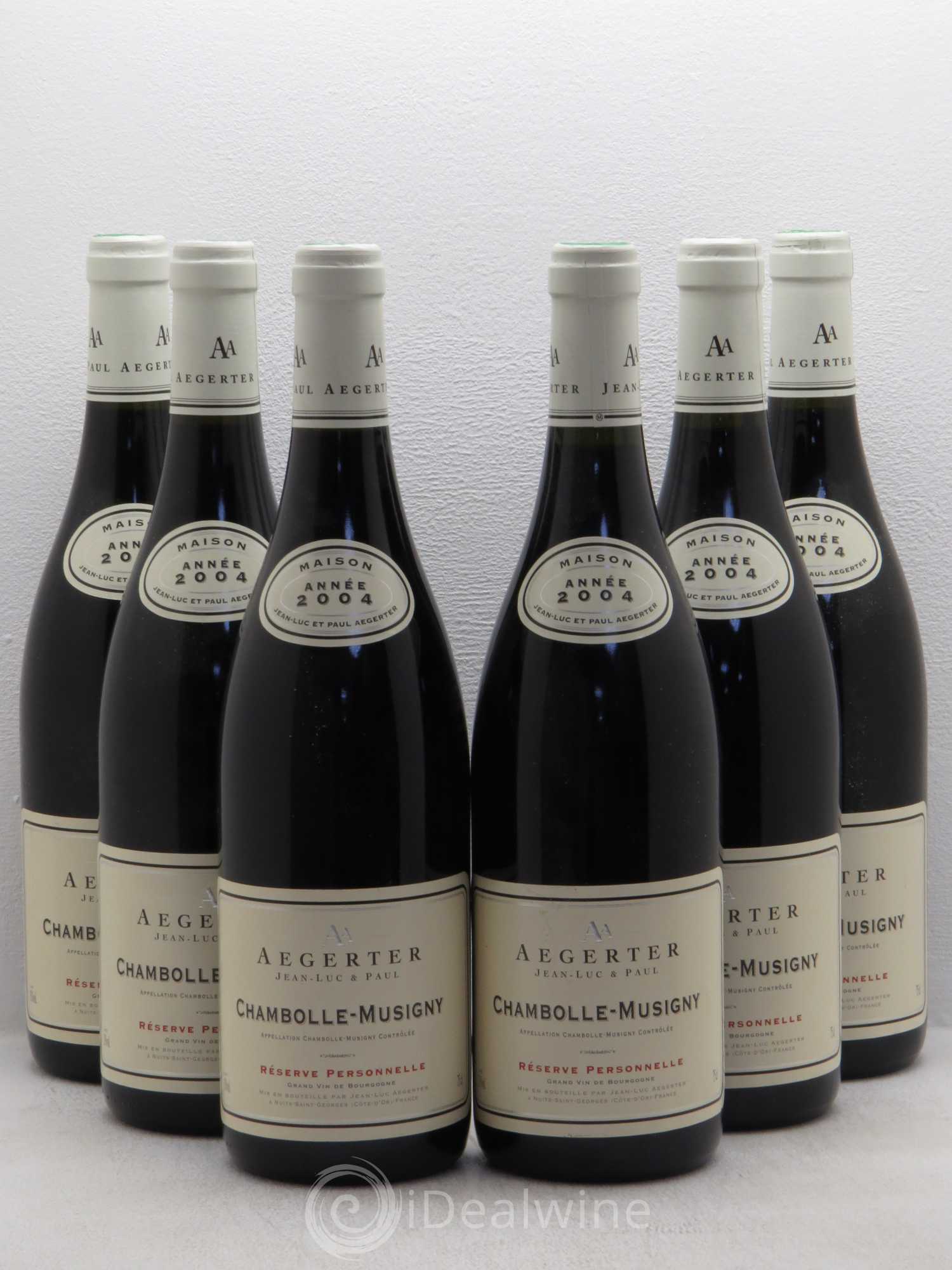 Chambolle-Musigny Aegerter réserve personnelle 2004 - Posten von 6 Flaschen - 0