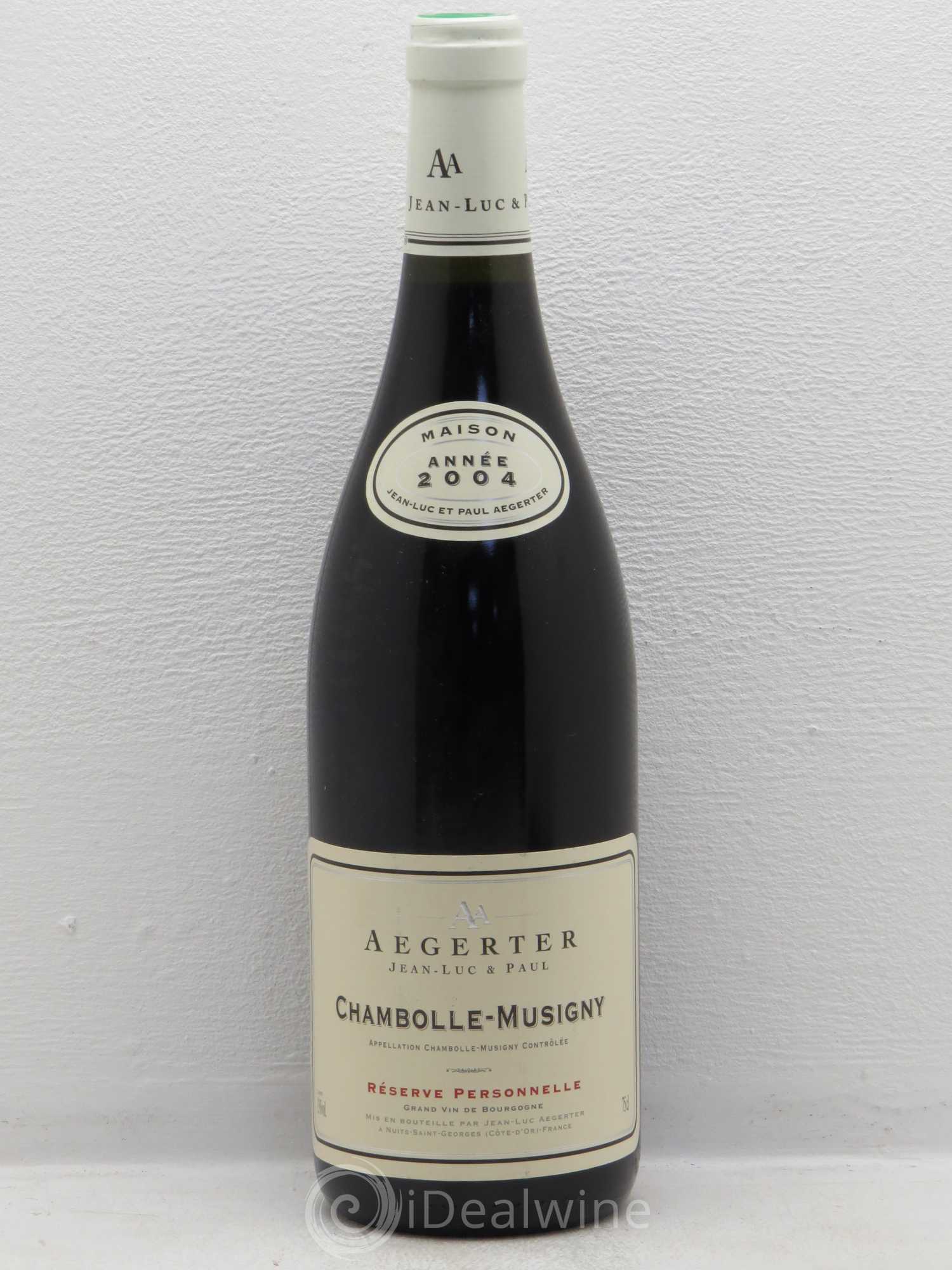 Chambolle-Musigny Aegerter réserve personnelle 2004 - Posten von 1 Flasche - 0