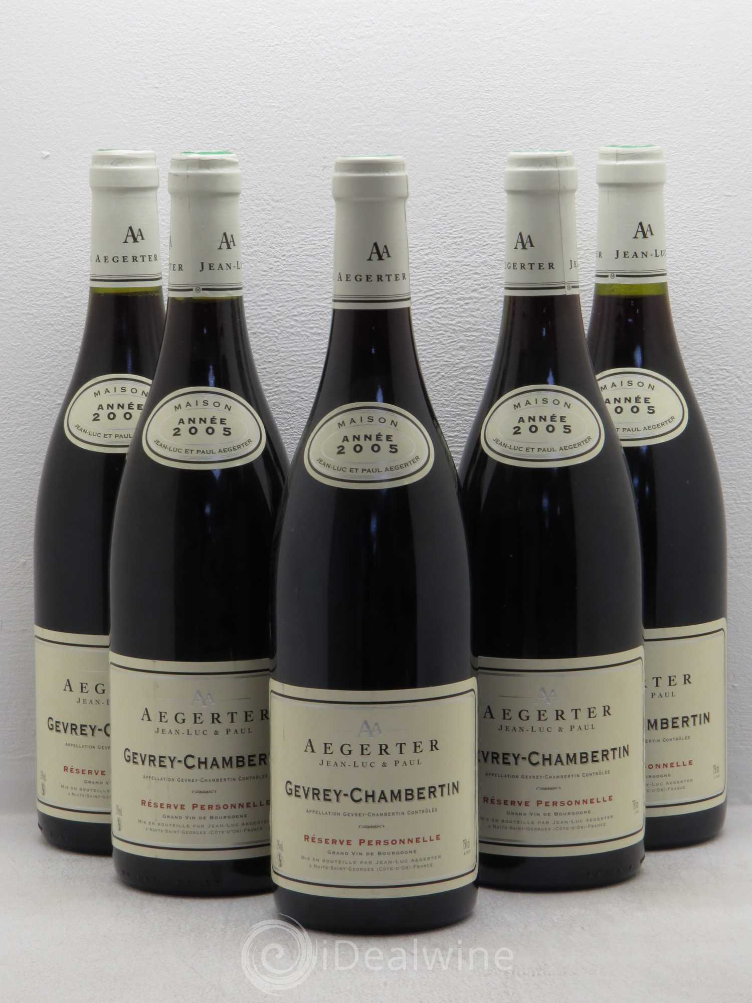 Gevrey-Chambertin Aegerter réserve personnelle 2005 - Posten von 5 Flaschen - 0